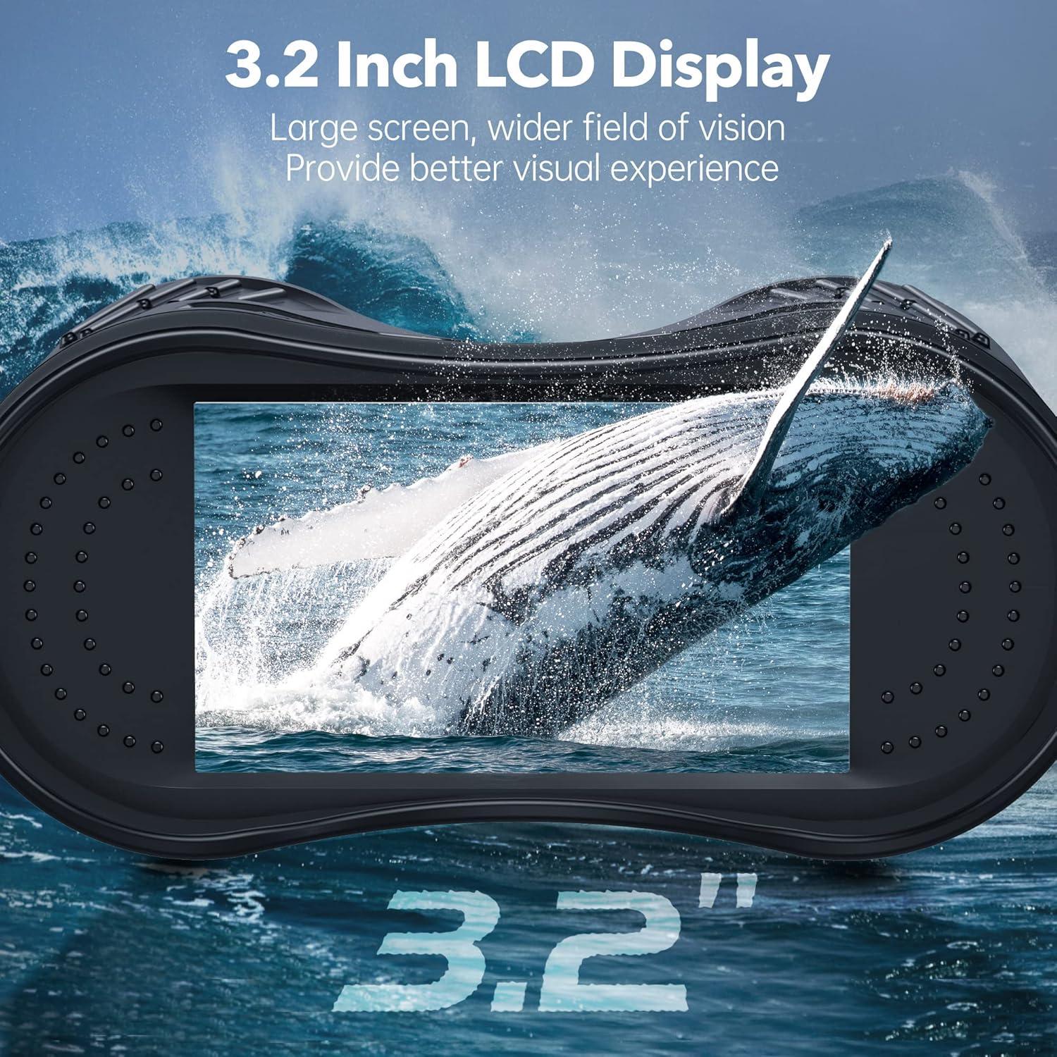 Gafas de Visión Nocturna 4K Diyimin con Pantalla 3.2'' y Zoom 8X