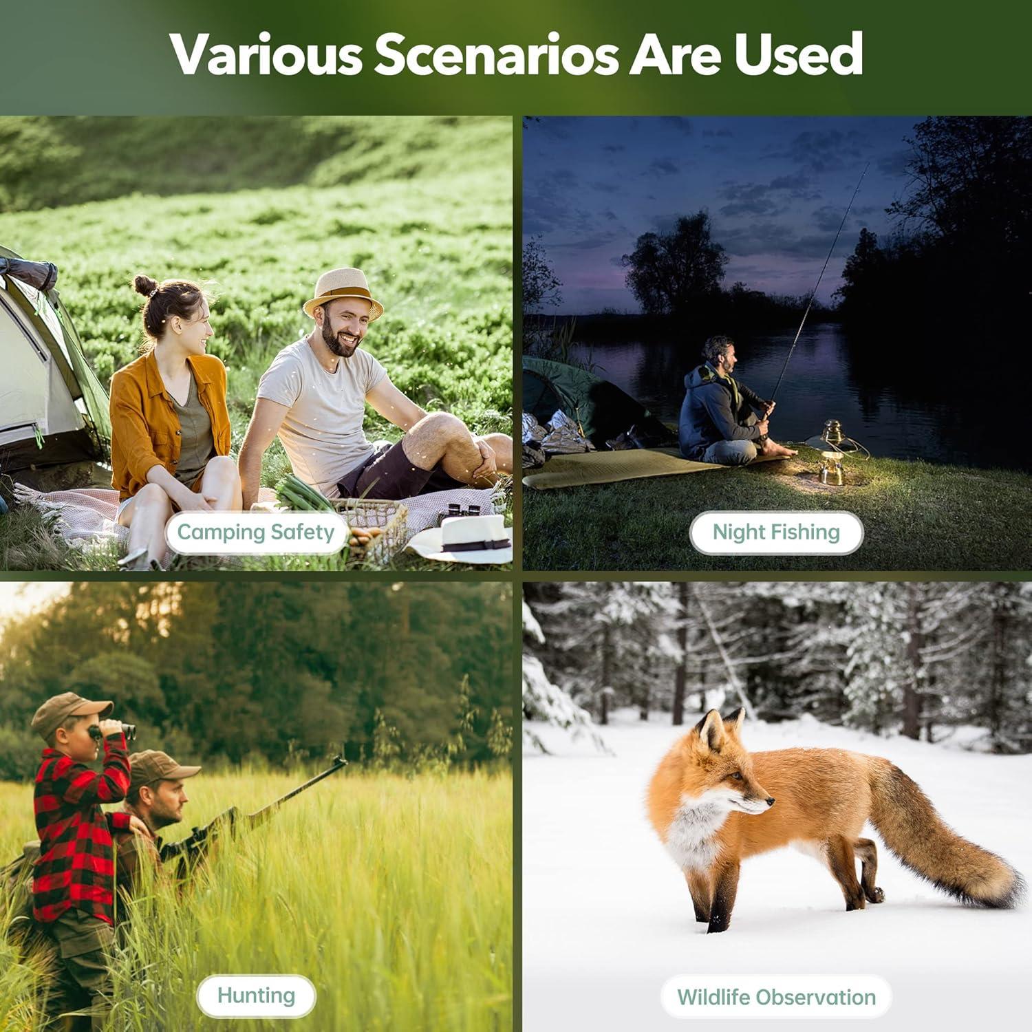 Gafas de Visión Nocturna 4K Diyimin con Pantalla 3.2'' y Zoom 8X