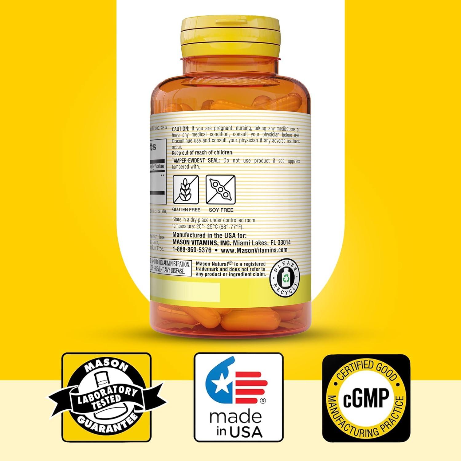 Suplemento de Jengibre Entero Mason Natural 500 mg - 60 Cápsulas