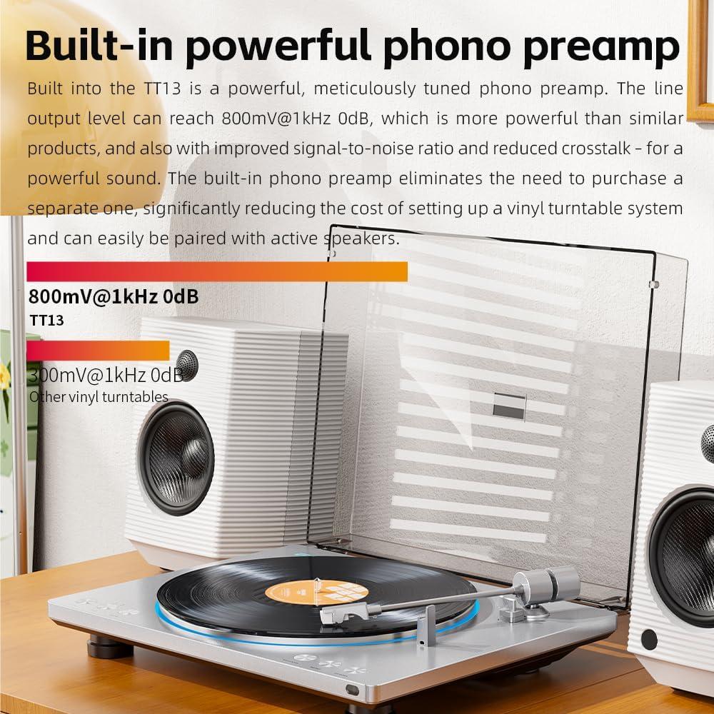 Tocadiscos FiiO TT13 Automático Bluetooth 5.78kg