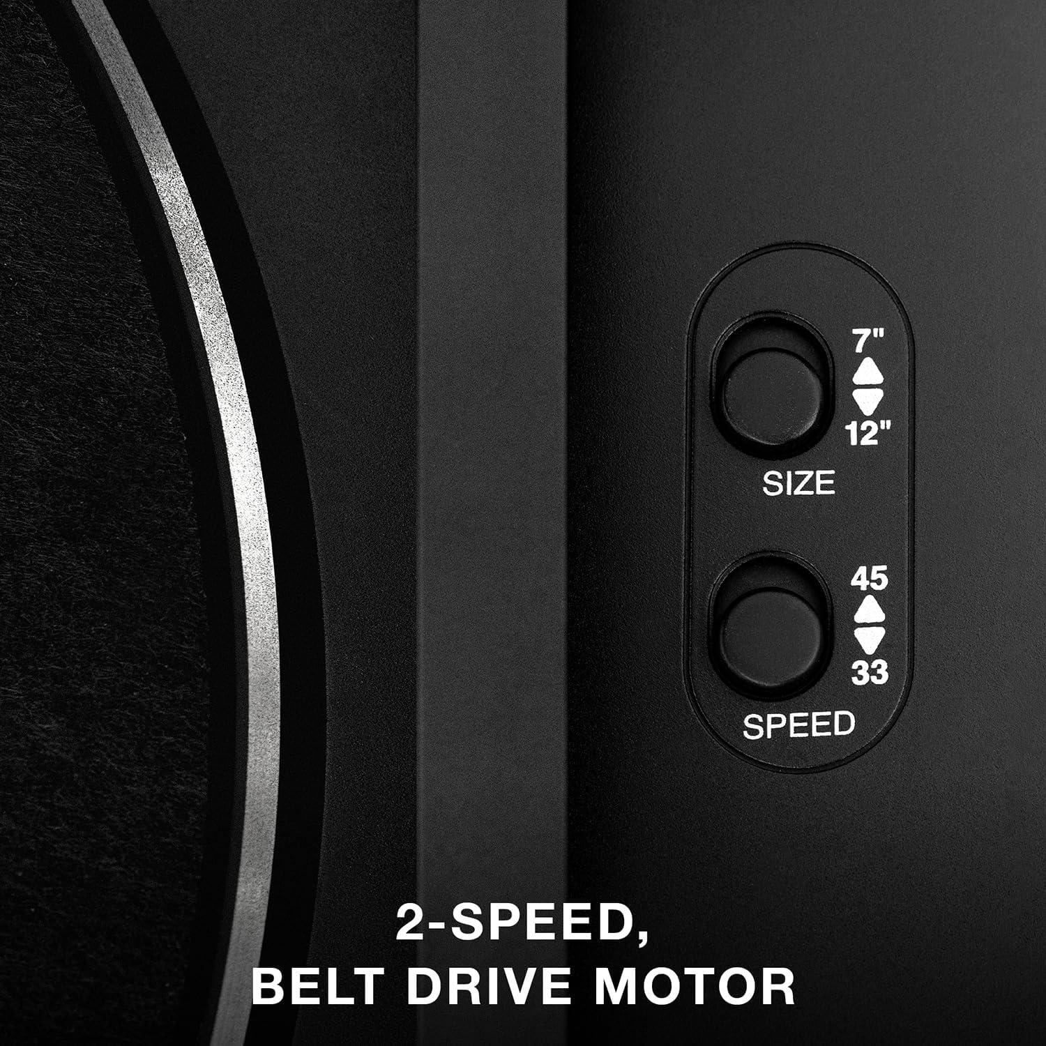 Tocadiscos Automático Victrola VPT-800-BLK Bluetooth 2 Velocidades