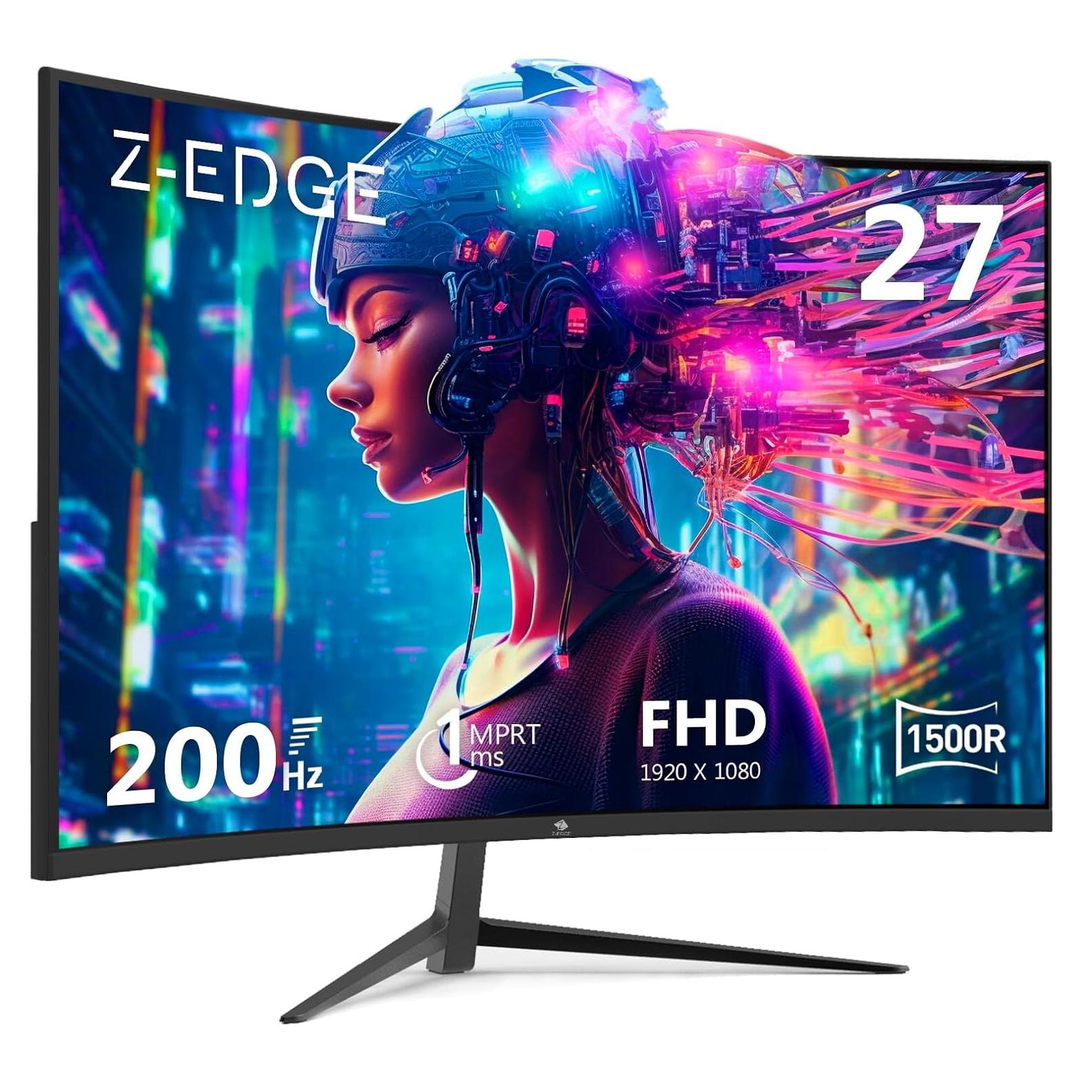 Monitor Curvo para Juegos Z-Edge UG27 27" FHD 200Hz 1ms