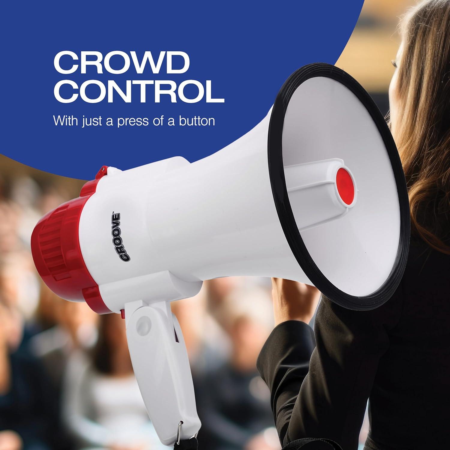 Megáfono Croove FBA_733 30W con Sirena y Música