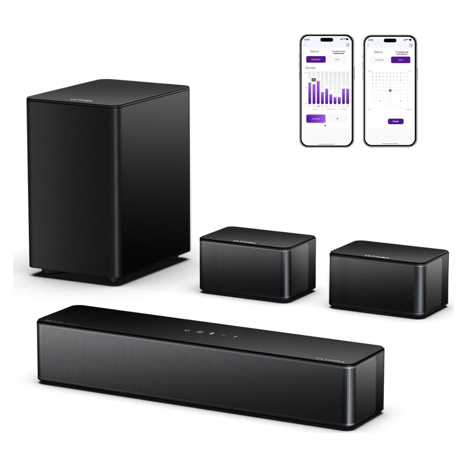 Barra de Sonido 5.1 ULTIMEA Poseidon D60 con Dolby Atmos 410W