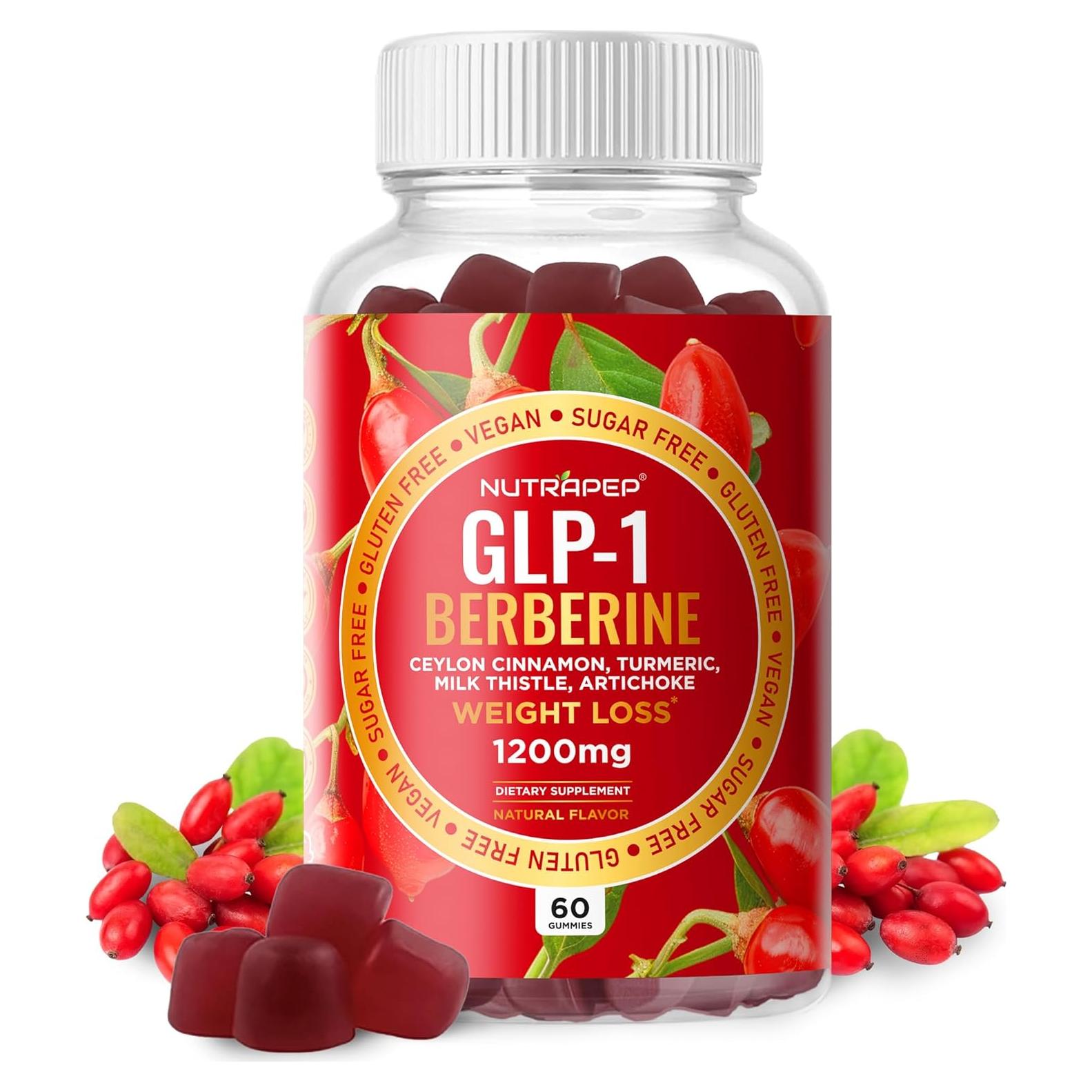 Gomitas de Pérdida de Peso Nutrapep 1200mg Berberina GLP-1