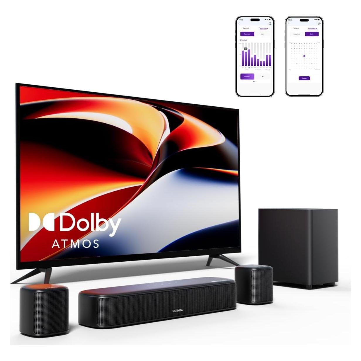 Barra de Sonido 5.1 Ultimea Aura A50 Pro con Dolby Atmos