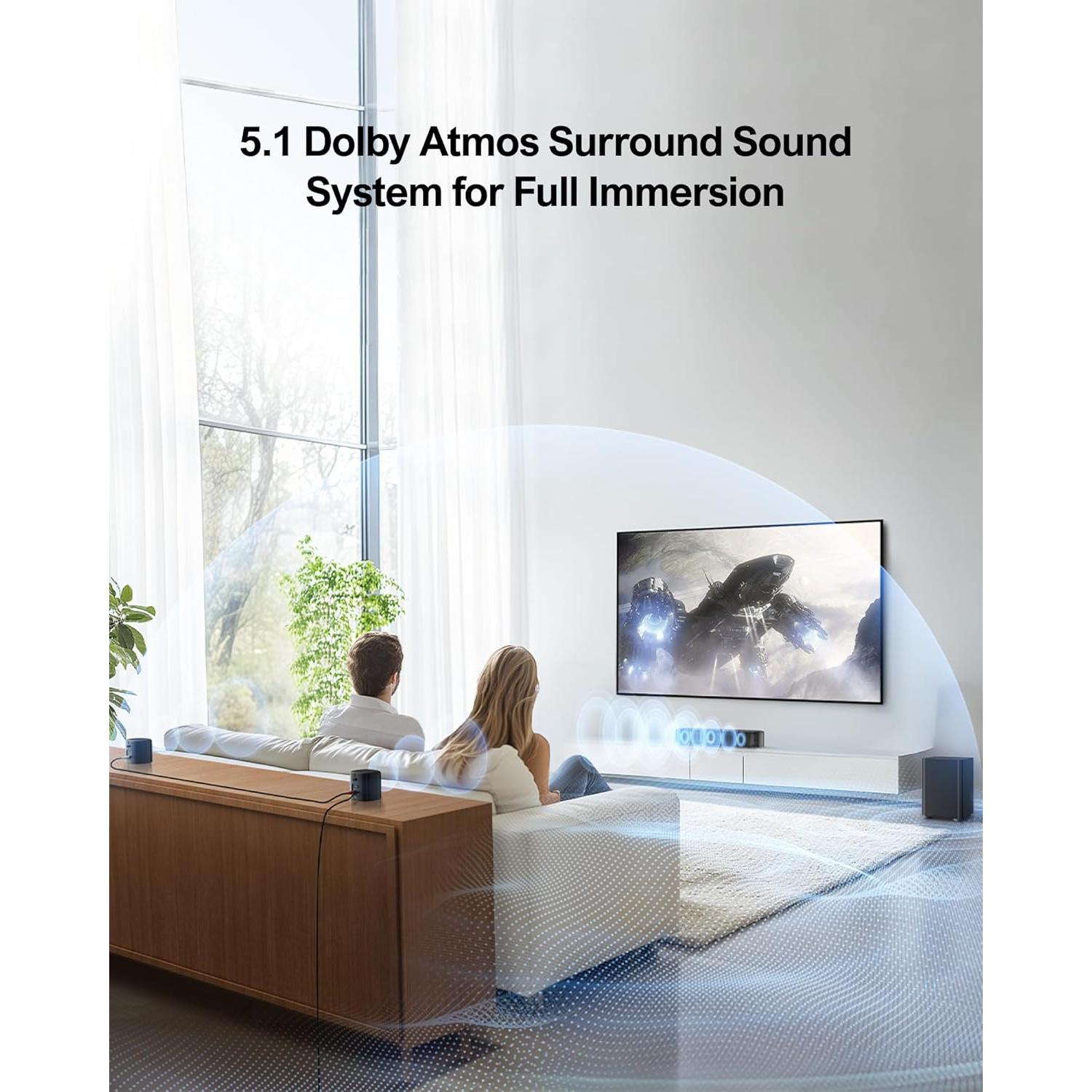 Barra de Sonido 5.1 Ultimea Aura A50 Pro con Dolby Atmos