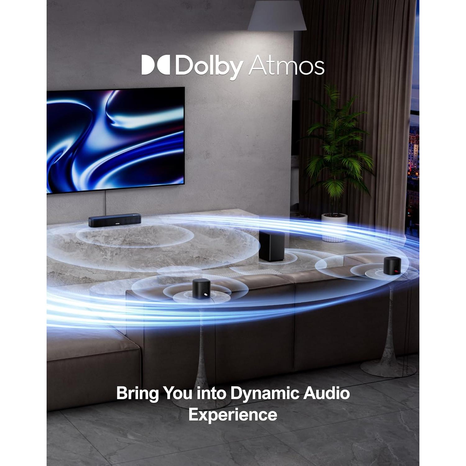 Barra de Sonido 5.1 Ultimea Aura A50 Pro con Dolby Atmos