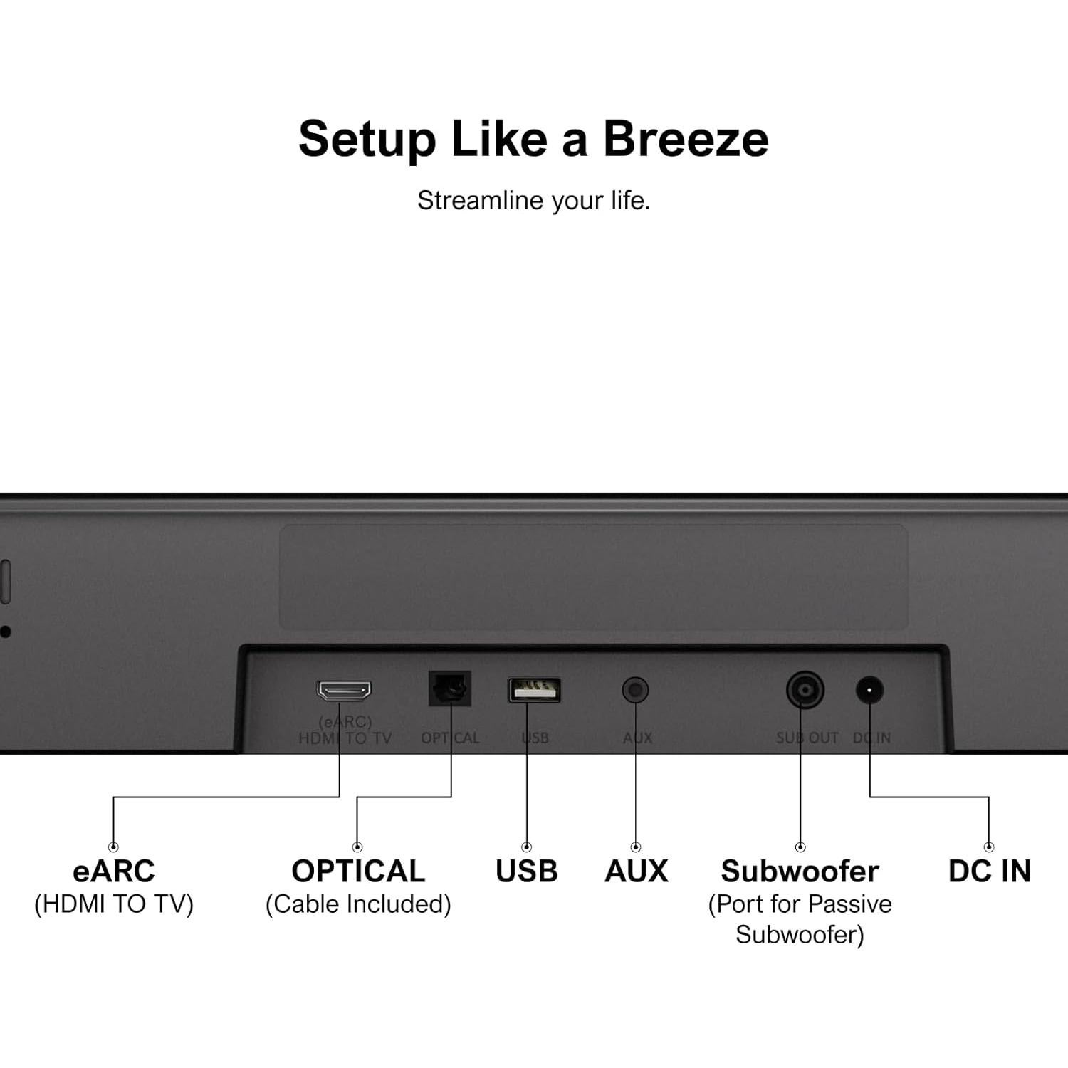 Barra de Sonido 5.1 Ultimea Aura A50 Pro con Dolby Atmos