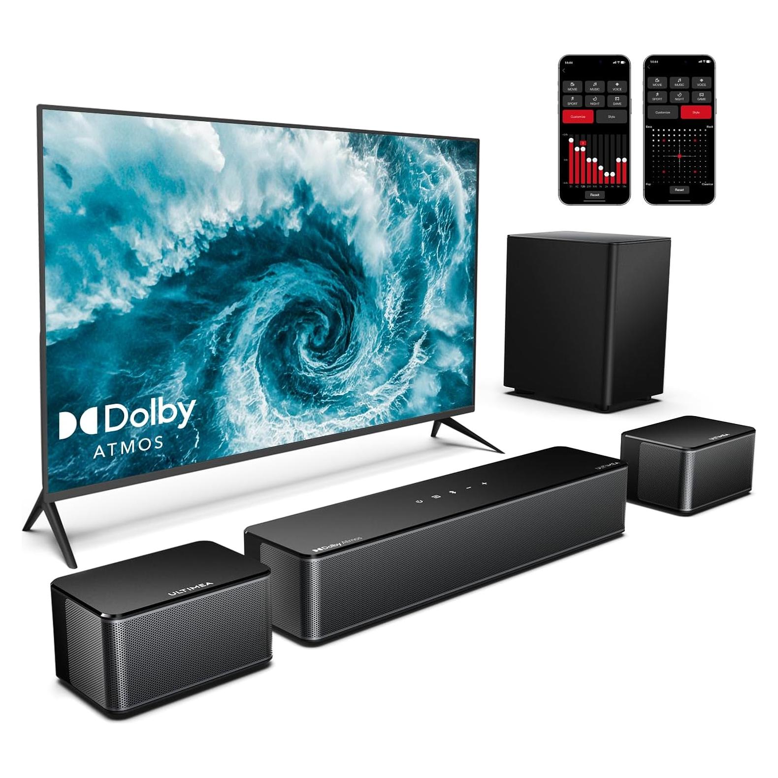 Barra de Sonido ULTIMEA Poseidon D60 5.1 Dolby Atmos 410W