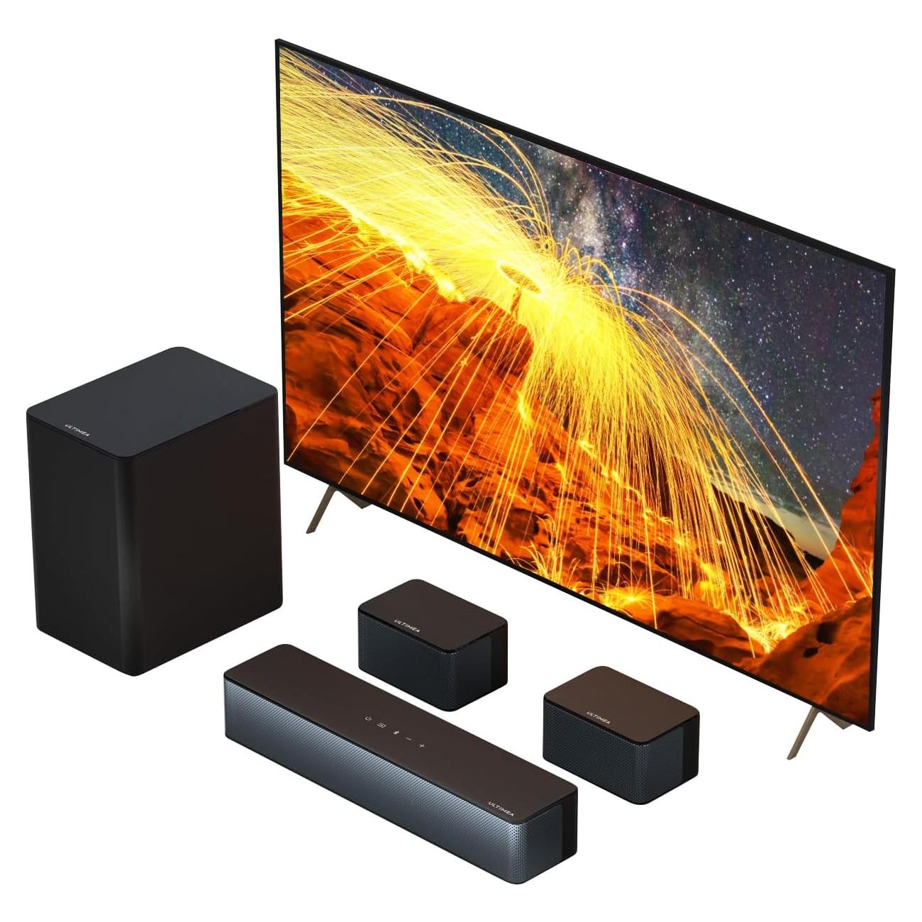 Barra de Sonido ULTIMEA Poseidon D50 5.1, 320W, Bluetooth 5.3