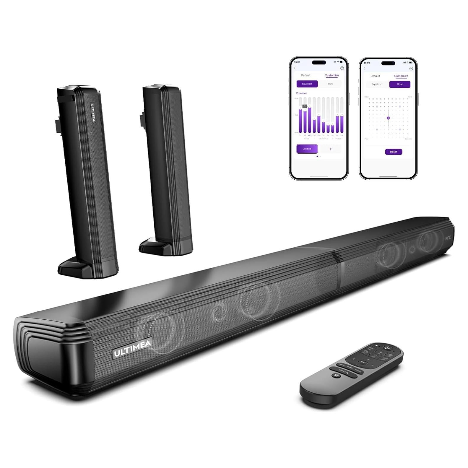 Barra de Sonido 2.2ch ULTIMEA Apollo S40, Bluetooth 5.3, 100W