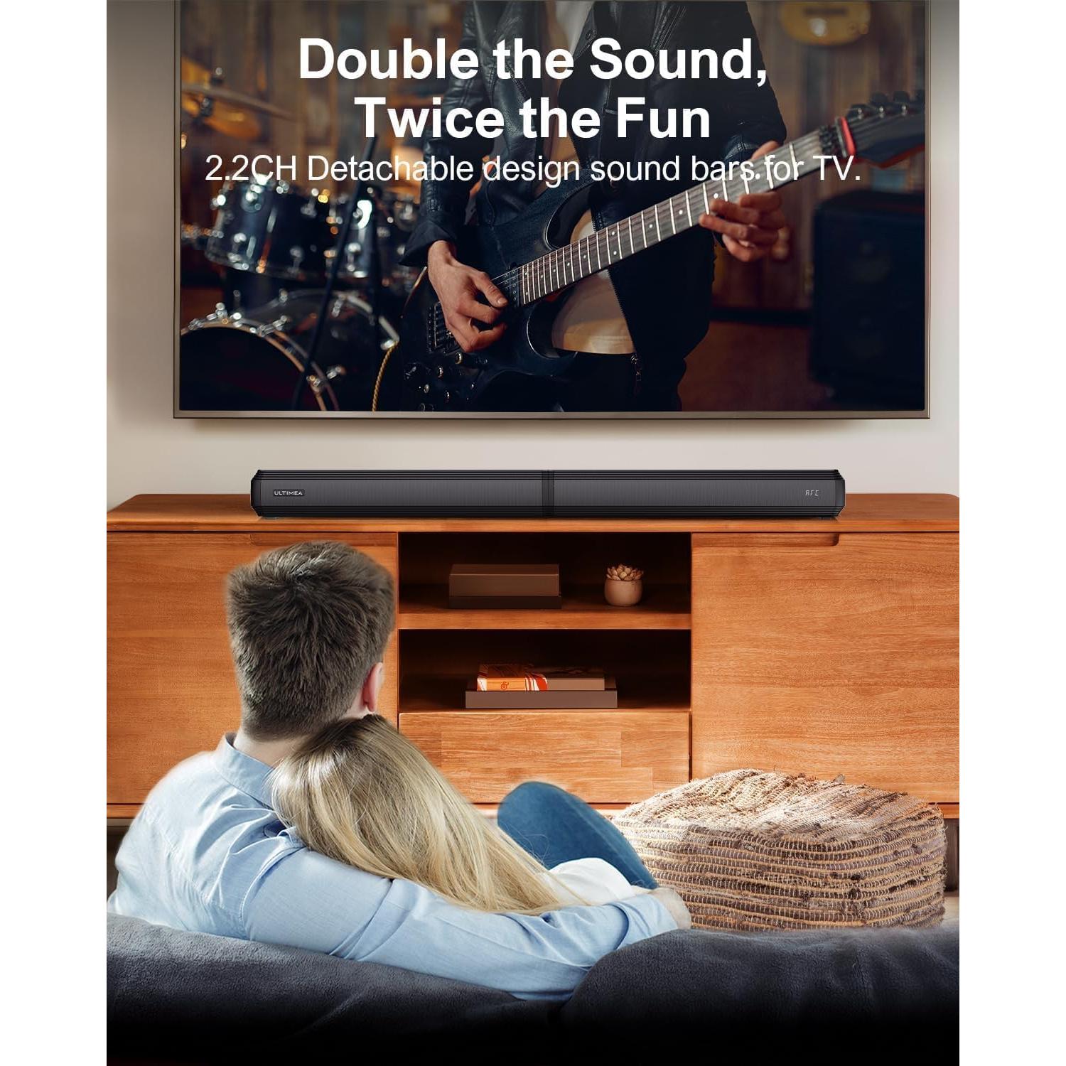 Barra de Sonido 2.2ch ULTIMEA Apollo S40, Bluetooth 5.3, 100W