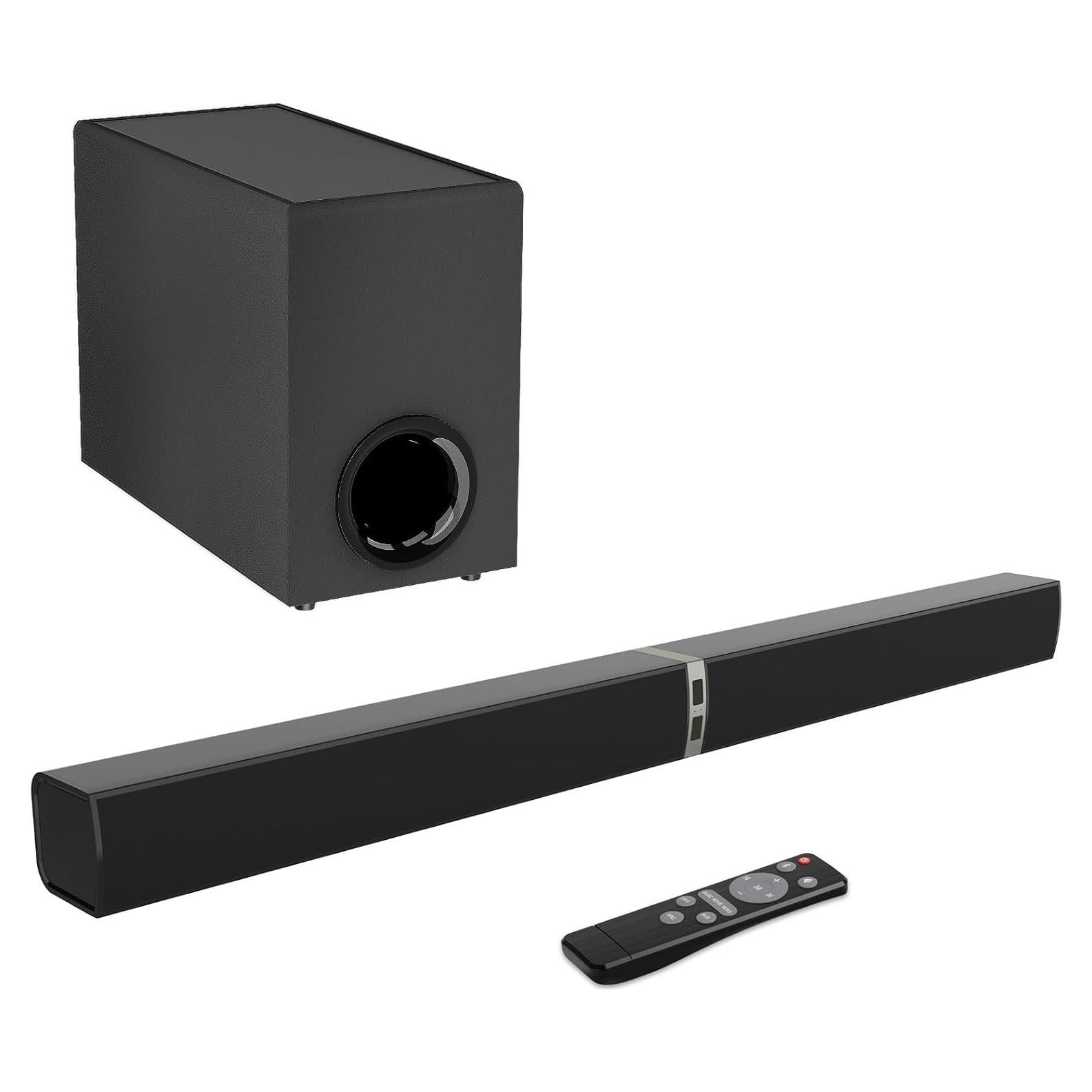 Barra de Sonido MZEIBO 120W con Subwoofer Bluetooth 5.0
