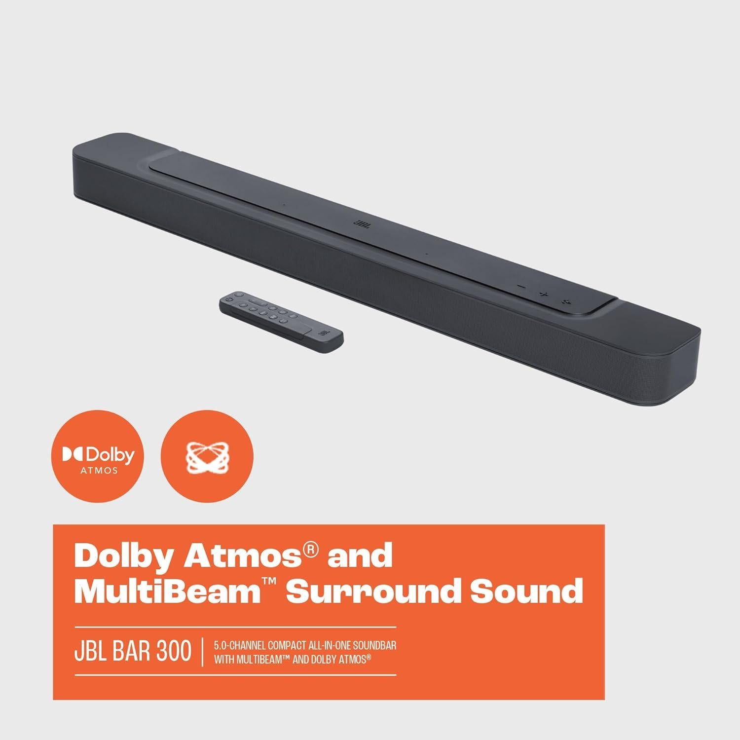 Barra de Sonido JBL Bar 300 5.0 Canales Dolby Atmos 260W