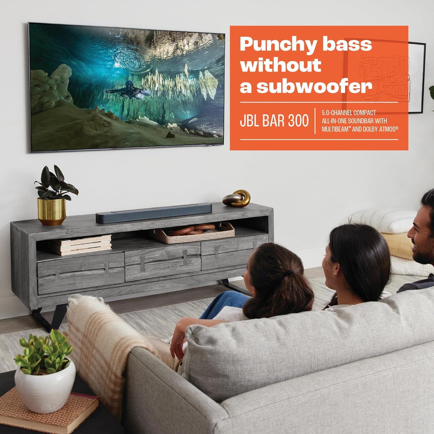 Barra de Sonido JBL Bar 300 5.0 Canales Dolby Atmos 260W