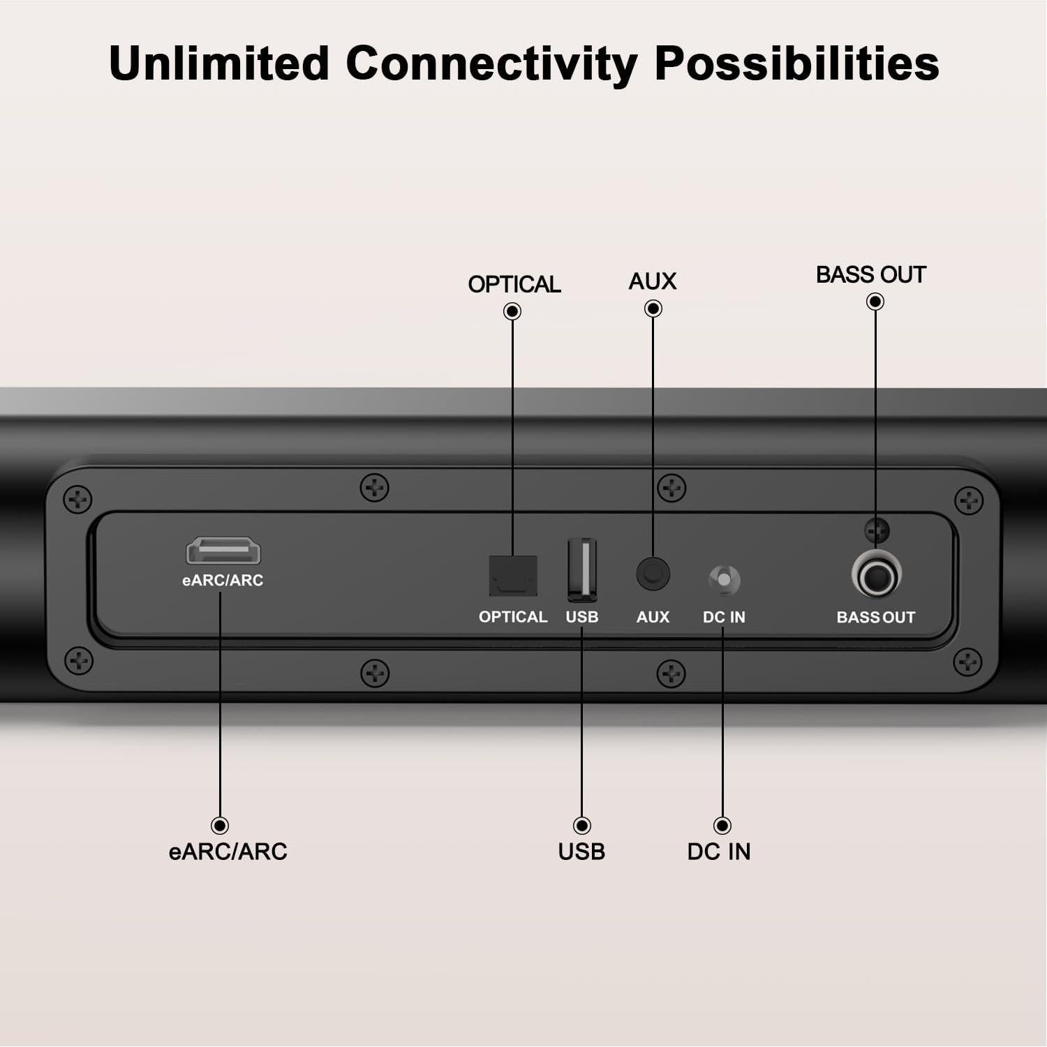 Barra de Sonido Hiwill HiElite A21 2.1CH Dolby Atmos 200W