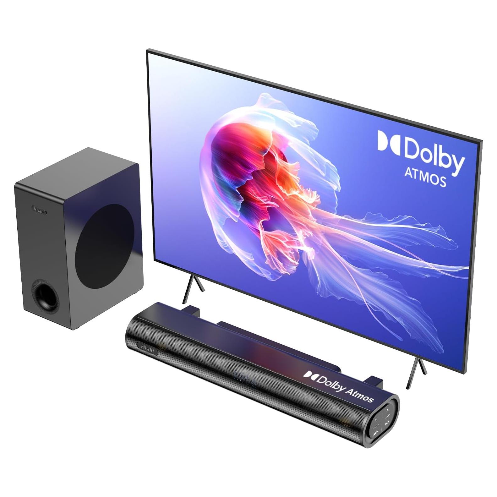 Barra de Sonido Hiwill HiElite A21 2.1CH Dolby Atmos 200W