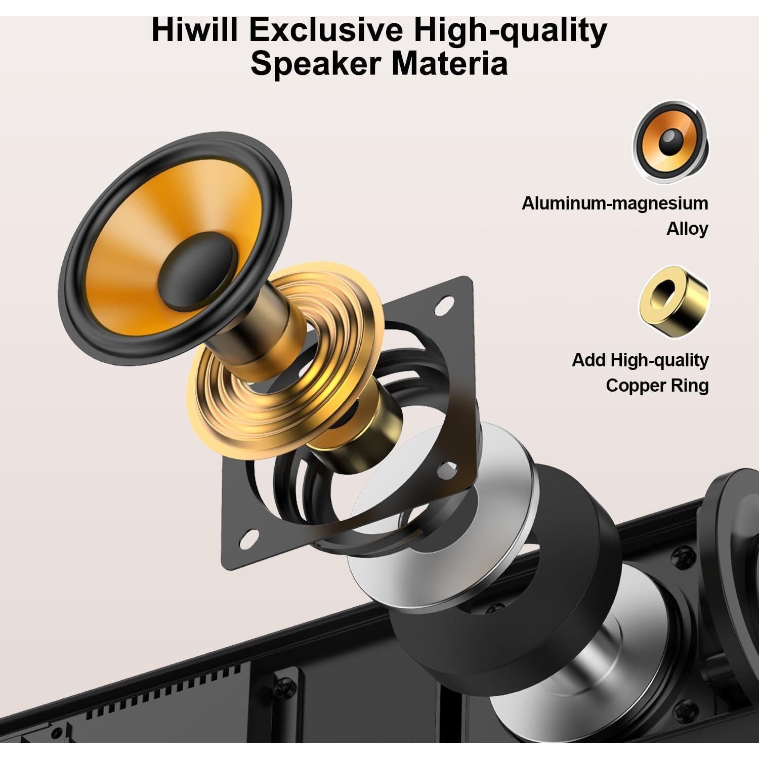 Barra de Sonido Hiwill HiElite A21 2.1CH Dolby Atmos 200W