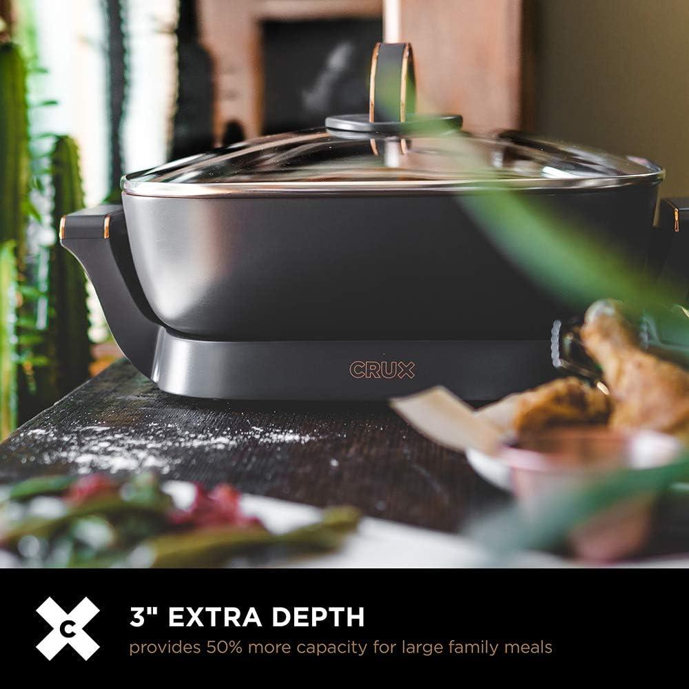 Sartén Eléctrica Crux Extra Profunda 30.48 cm Antiadherente