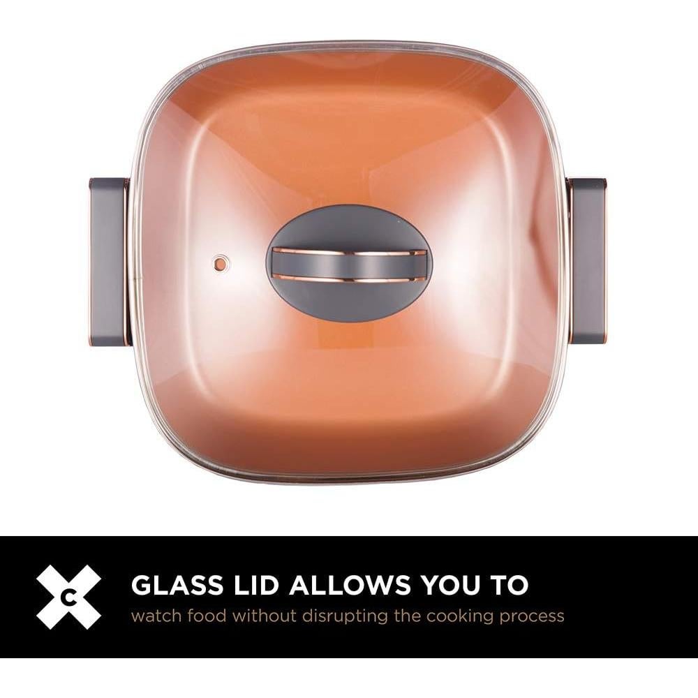 Sartén Eléctrica Crux Extra Profunda 30.48 cm Antiadherente