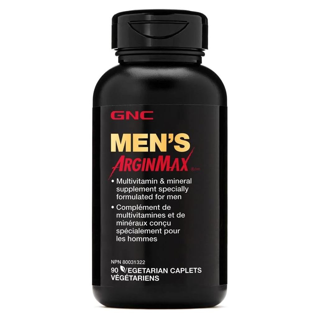Suplemento GNC Mens ArginMax 90 Tabletas Salud Sexual Hombres