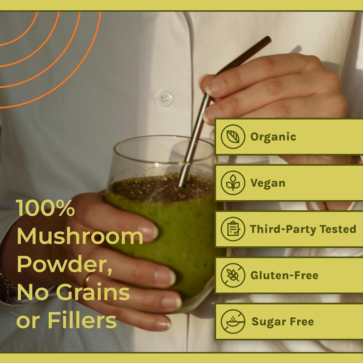 Polvo de Hongo Cordyceps Naturealm 59.5g - Energía y Enfoque