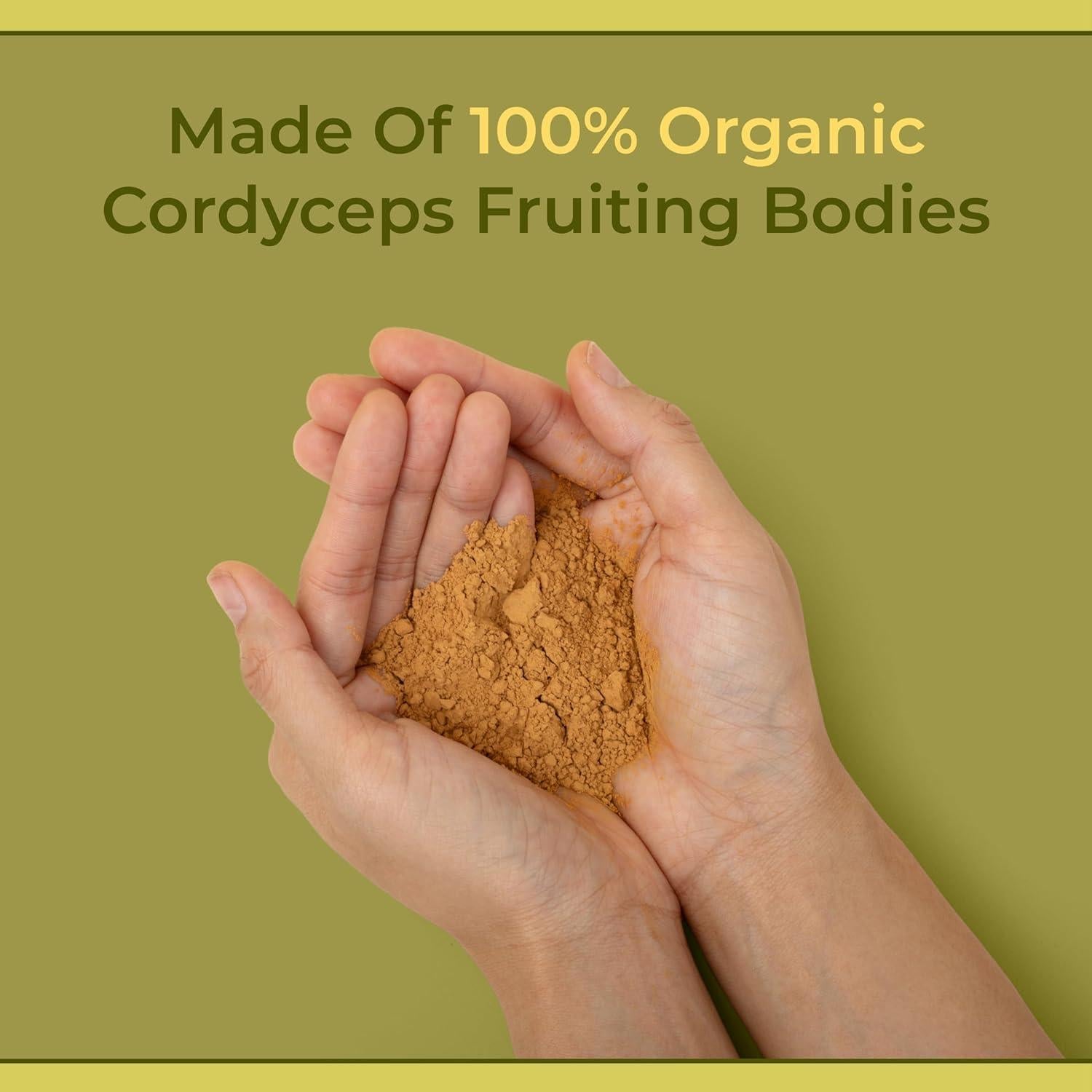 Polvo de Hongo Cordyceps Naturealm 59.5g - Energía y Enfoque