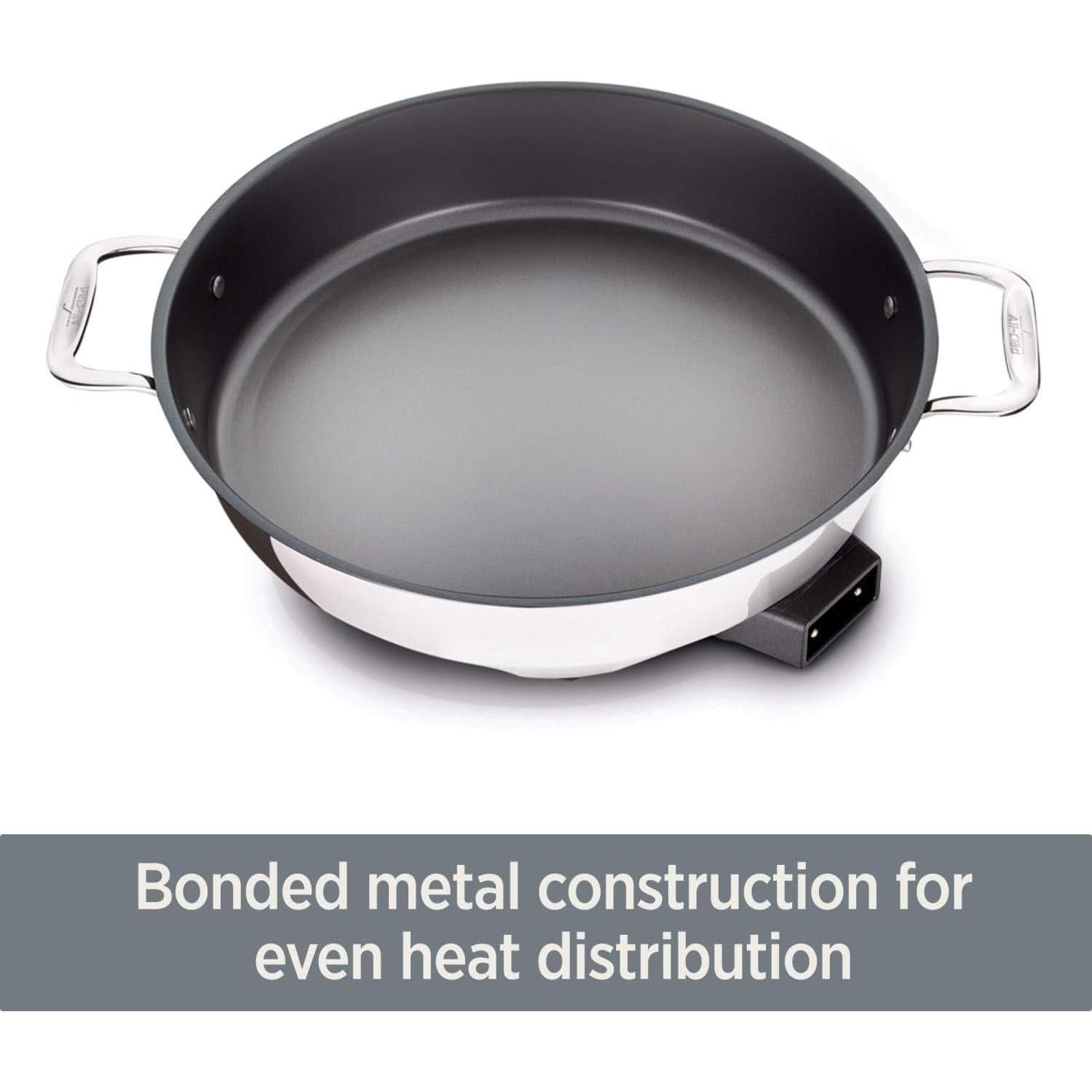 Sartén Eléctrica All-Clad 7 Cuartos Acero Inoxidable Antiadherente