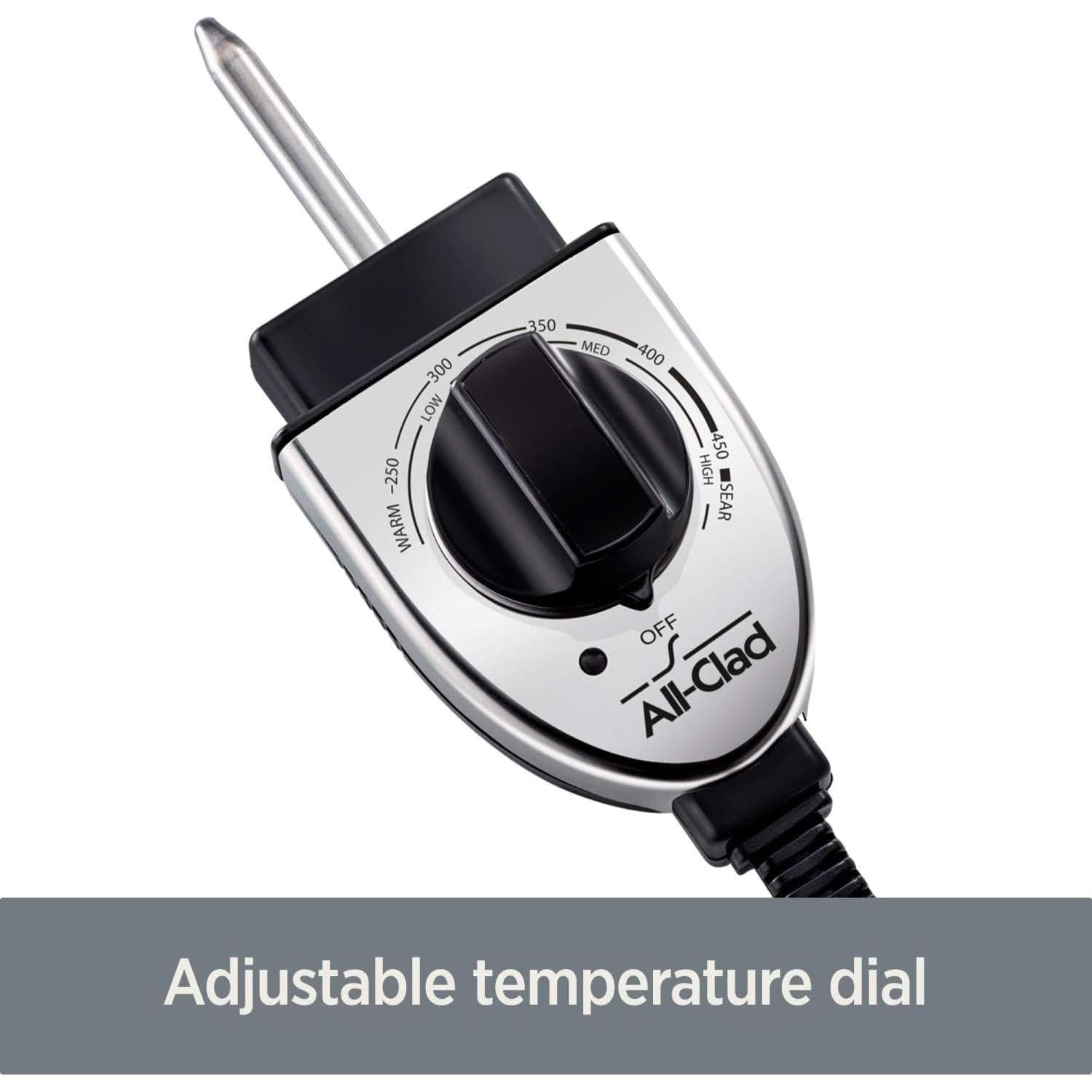 Sartén Eléctrica All-Clad 7 Cuartos Acero Inoxidable Antiadherente