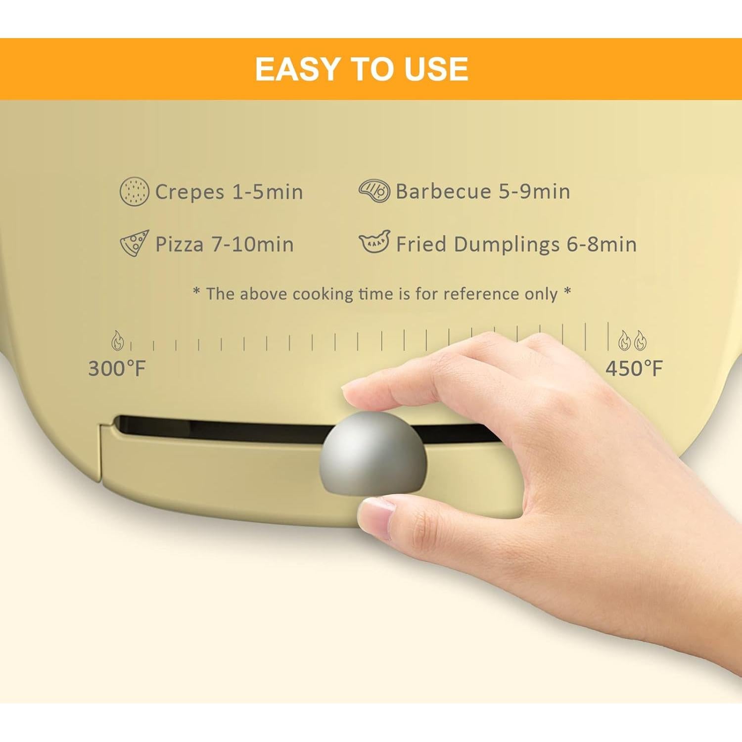 Parrilla Eléctrica Oso 1500W 30cm 6 en 1 Antiadherente