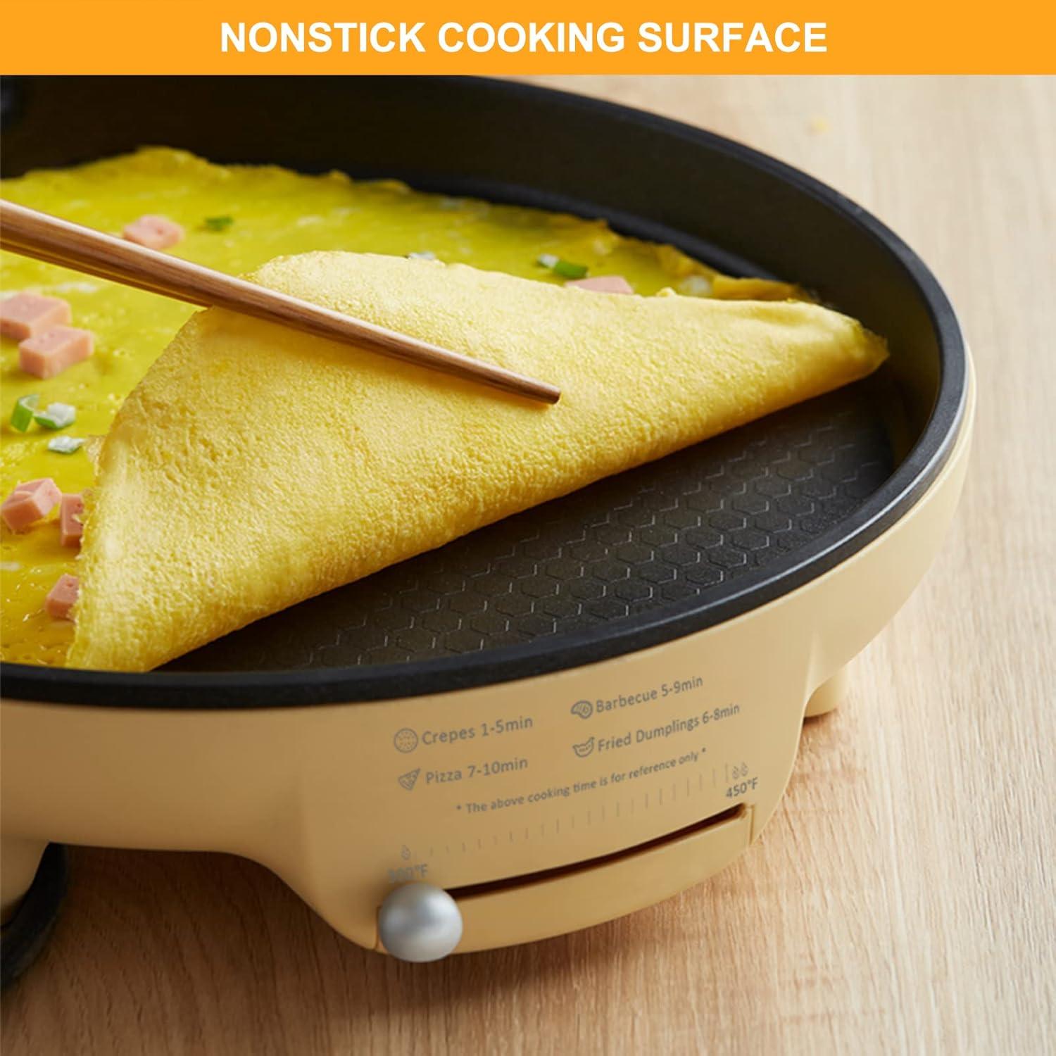 Parrilla Eléctrica Oso 1500W 30cm 6 en 1 Antiadherente