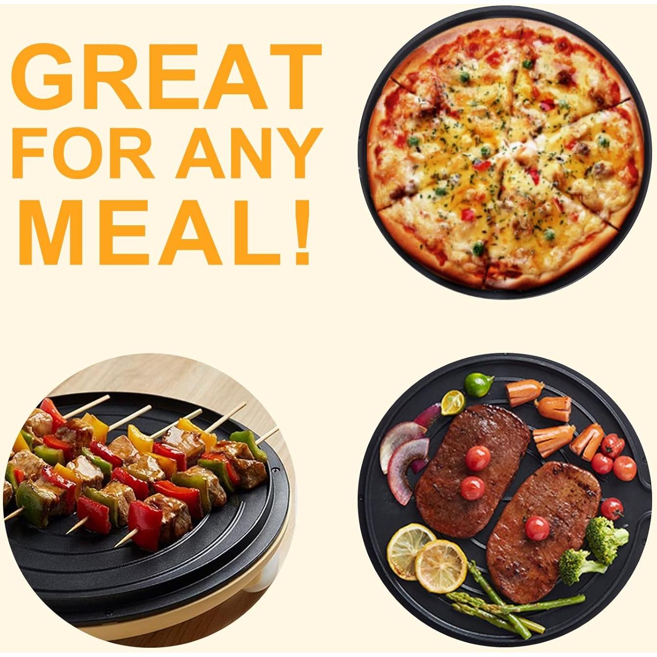 Parrilla Eléctrica Oso 1500W 30cm 6 en 1 Antiadherente