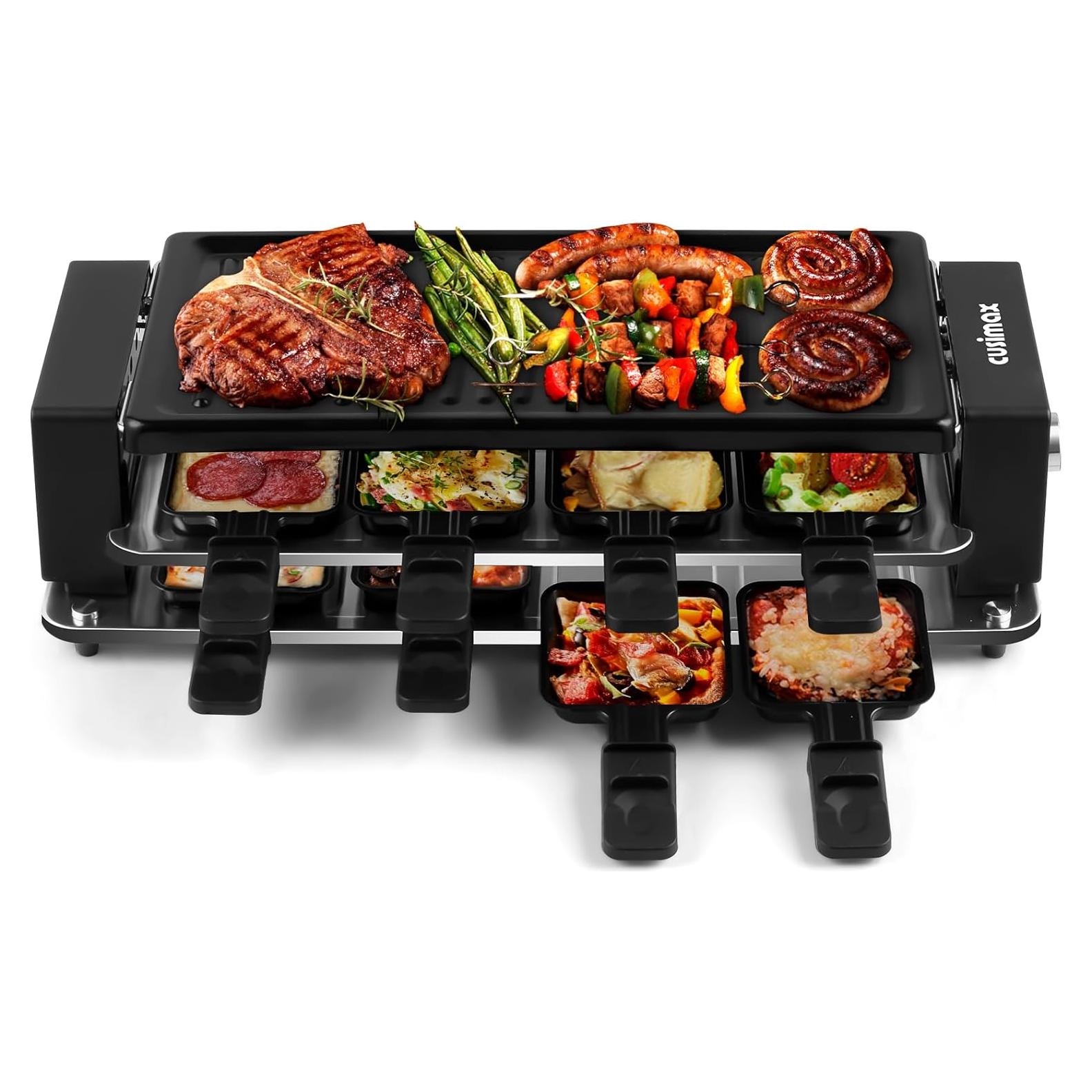 Parrilla Raclette CUSIMAX Eléctrica 48.26x20.32cm 950W