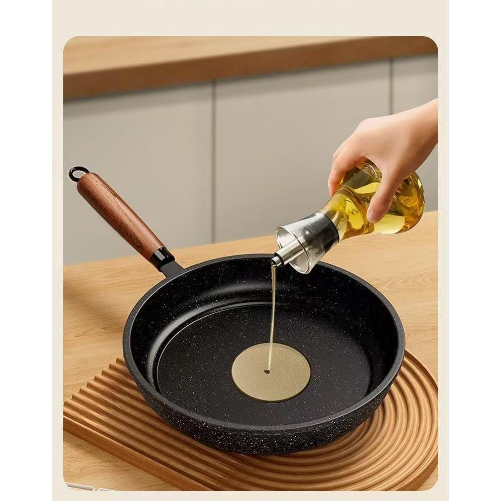 Sartén Antiadherente FJPTFENG 33 cm con Tapa de Vidrio