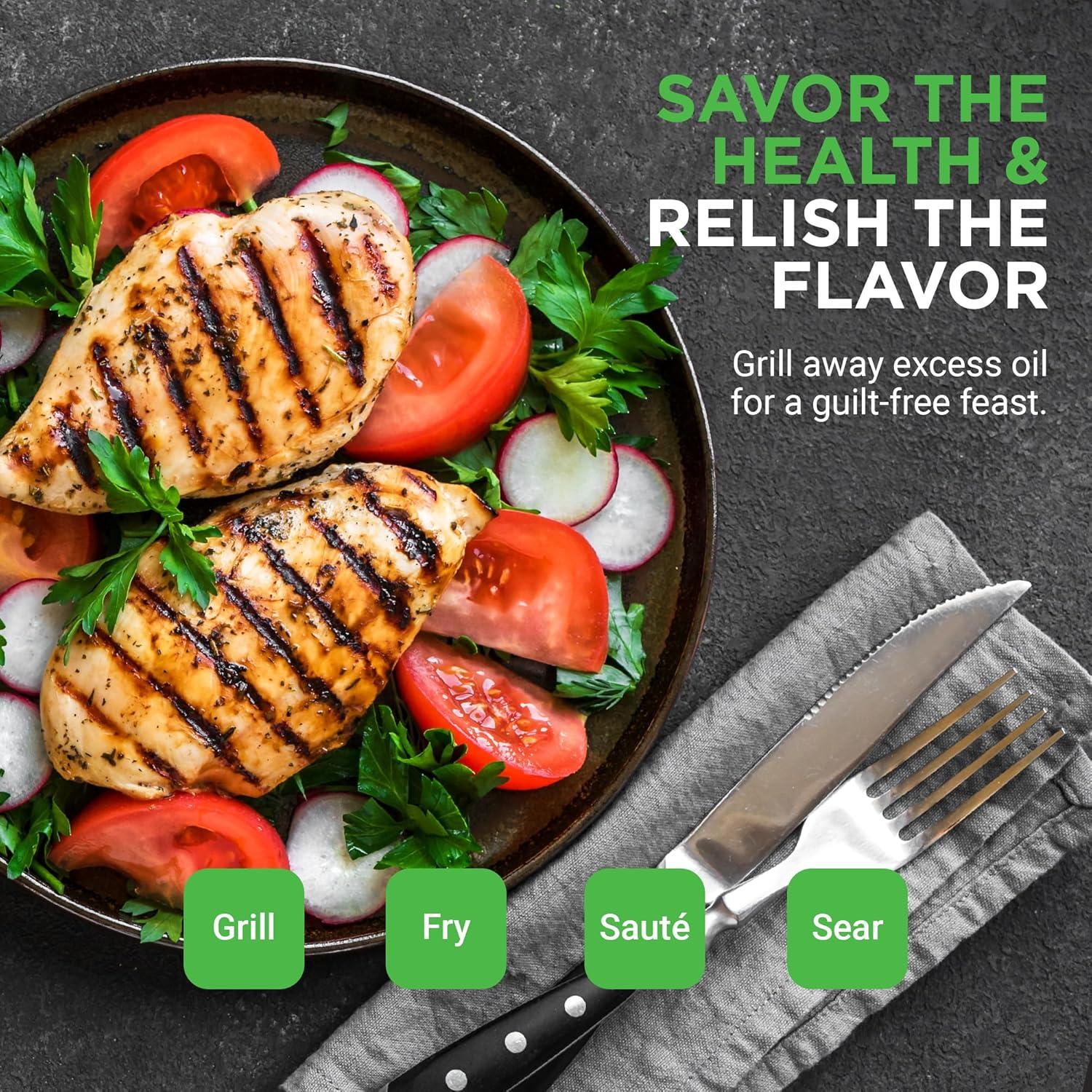 Placa de Parrilla Reversible NutriChef 45.72x25.4cm Hierro Fundido