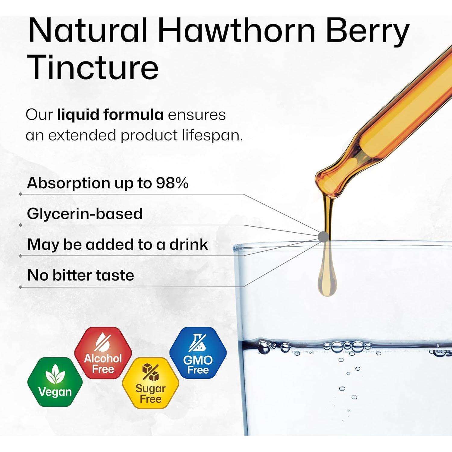 Extracto de Bayas de Espino BioKrauter 60 ml - Vegano y Sin Alcohol