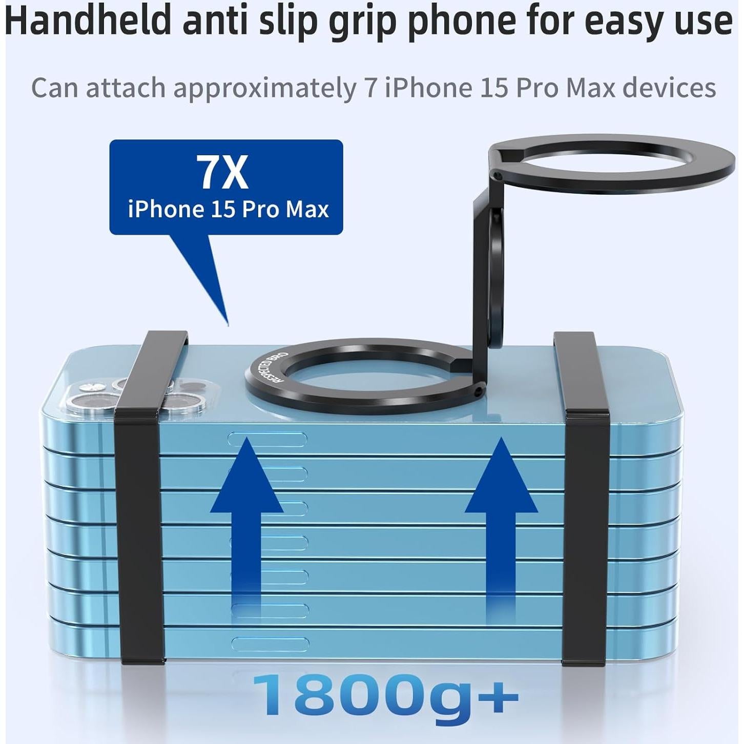 Soporte Magnético RESPECTED BRO para iPhone 12-16, Negro