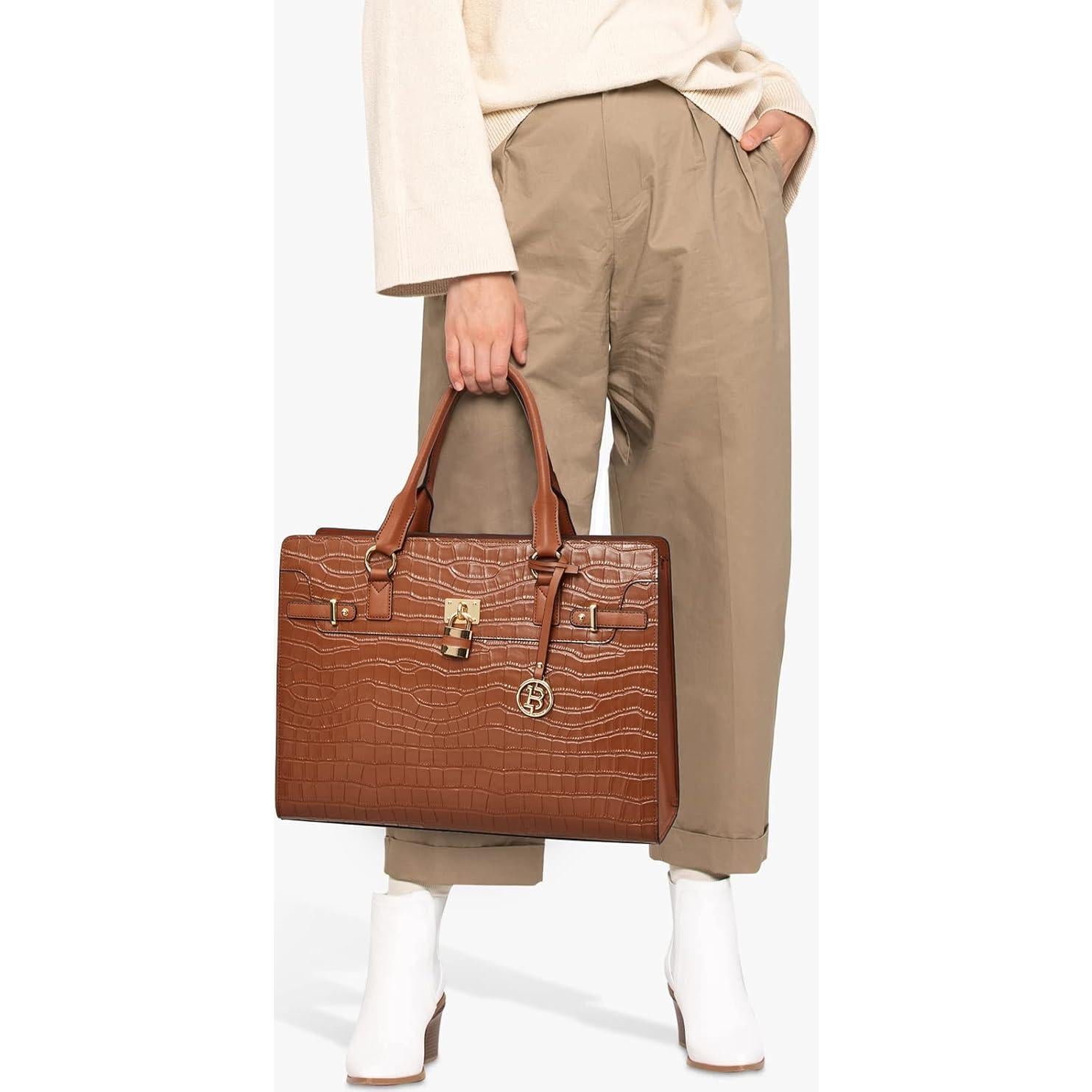 Maletín de Cuero BOSTANTEN para Mujeres 15.6" Vintage