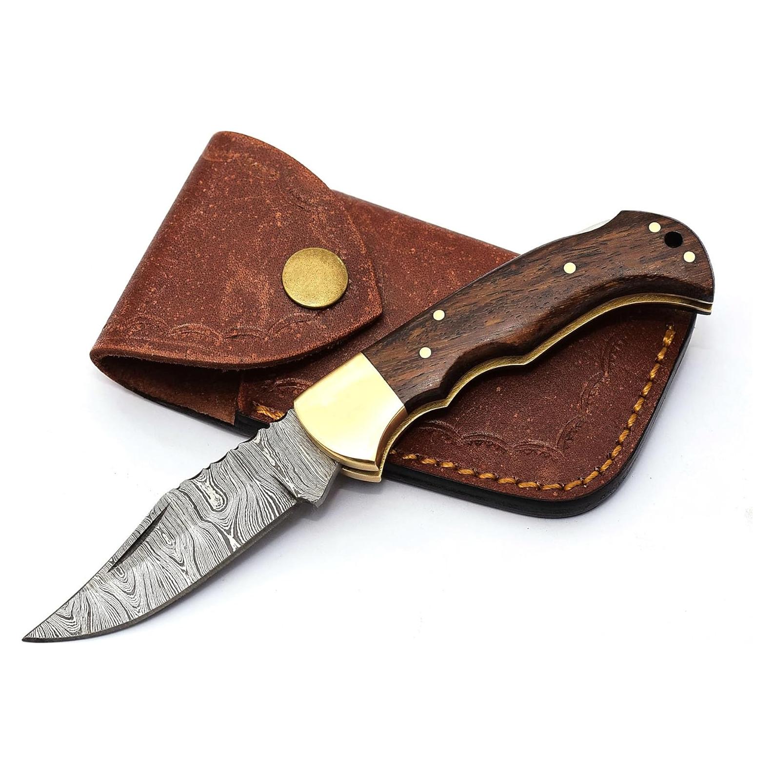 Cuchillo Plegable Sky Knives de Acero Damasco 16.5 cm