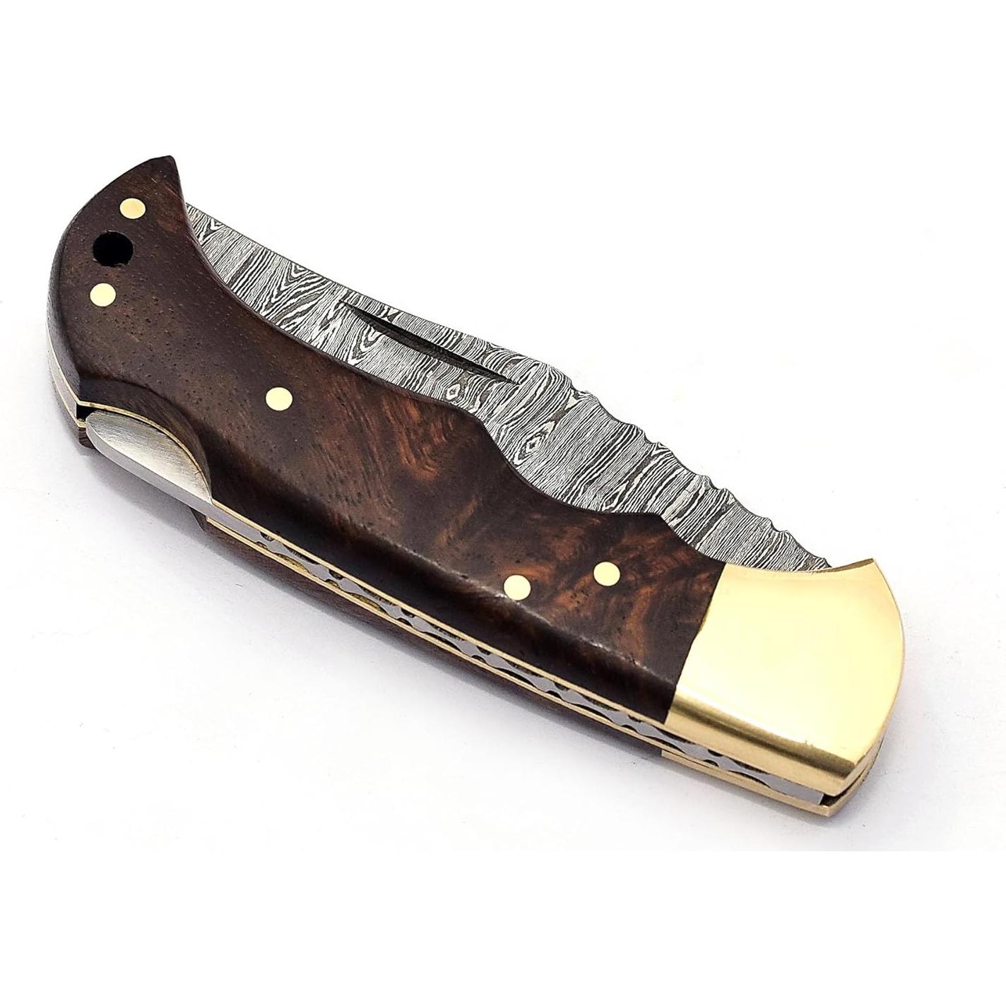 Cuchillo Plegable Sky Knives de Acero Damasco 16.5 cm