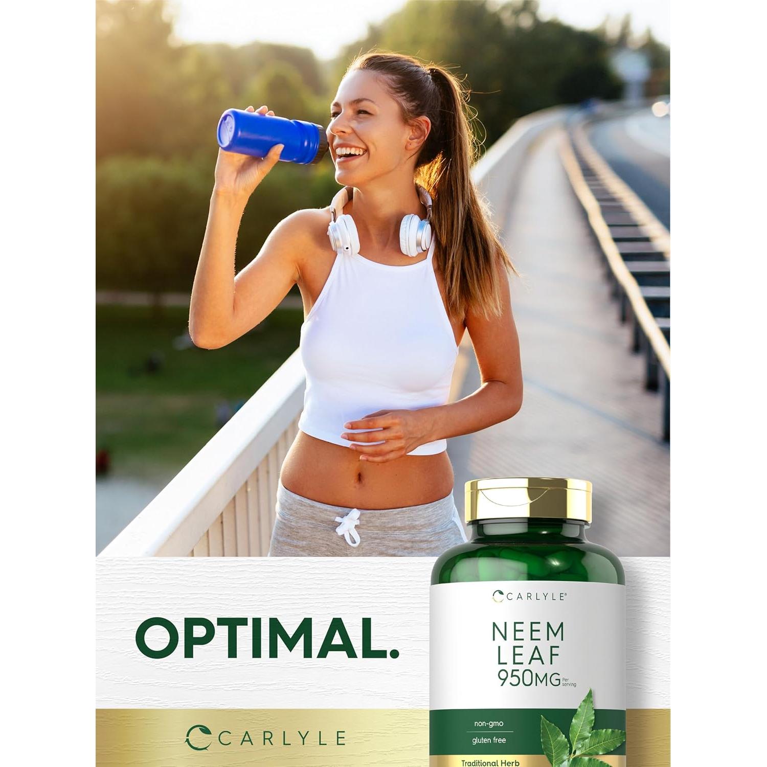 Cápsulas de Hoja de Neem Carlyle 950mg 150 Unidades Sin OGM