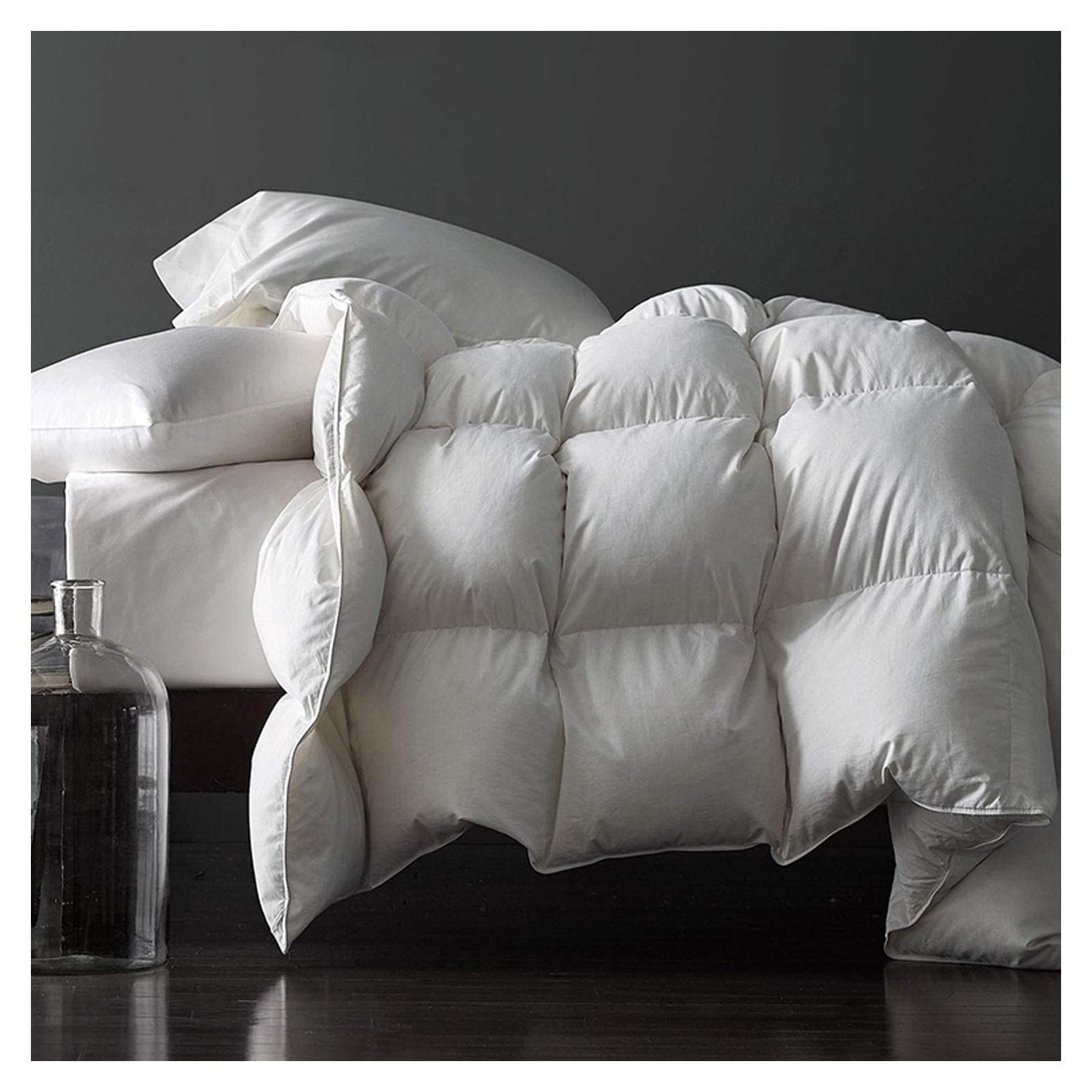 Edredón de Plumas Royoliving Reina Blanco 100% Algodón