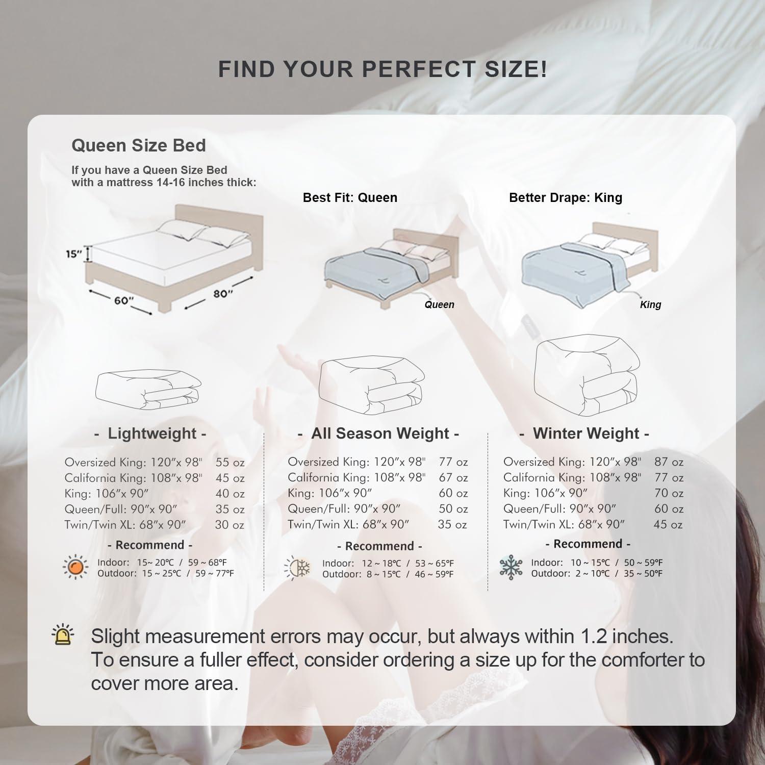 Edredón de Plumas Royoliving Reina Blanco 100% Algodón