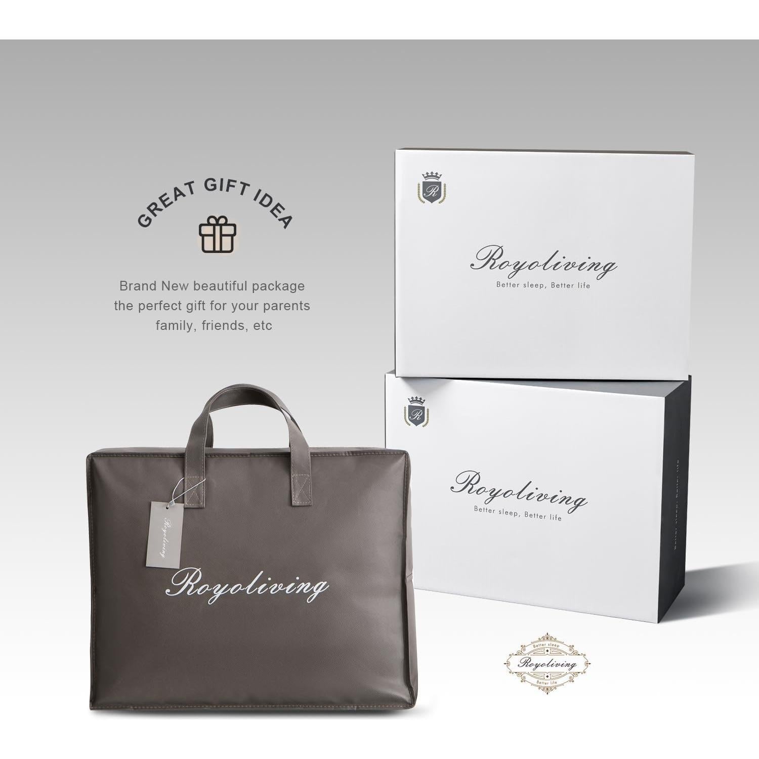 Edredón de Plumas Royoliving Reina Blanco 100% Algodón