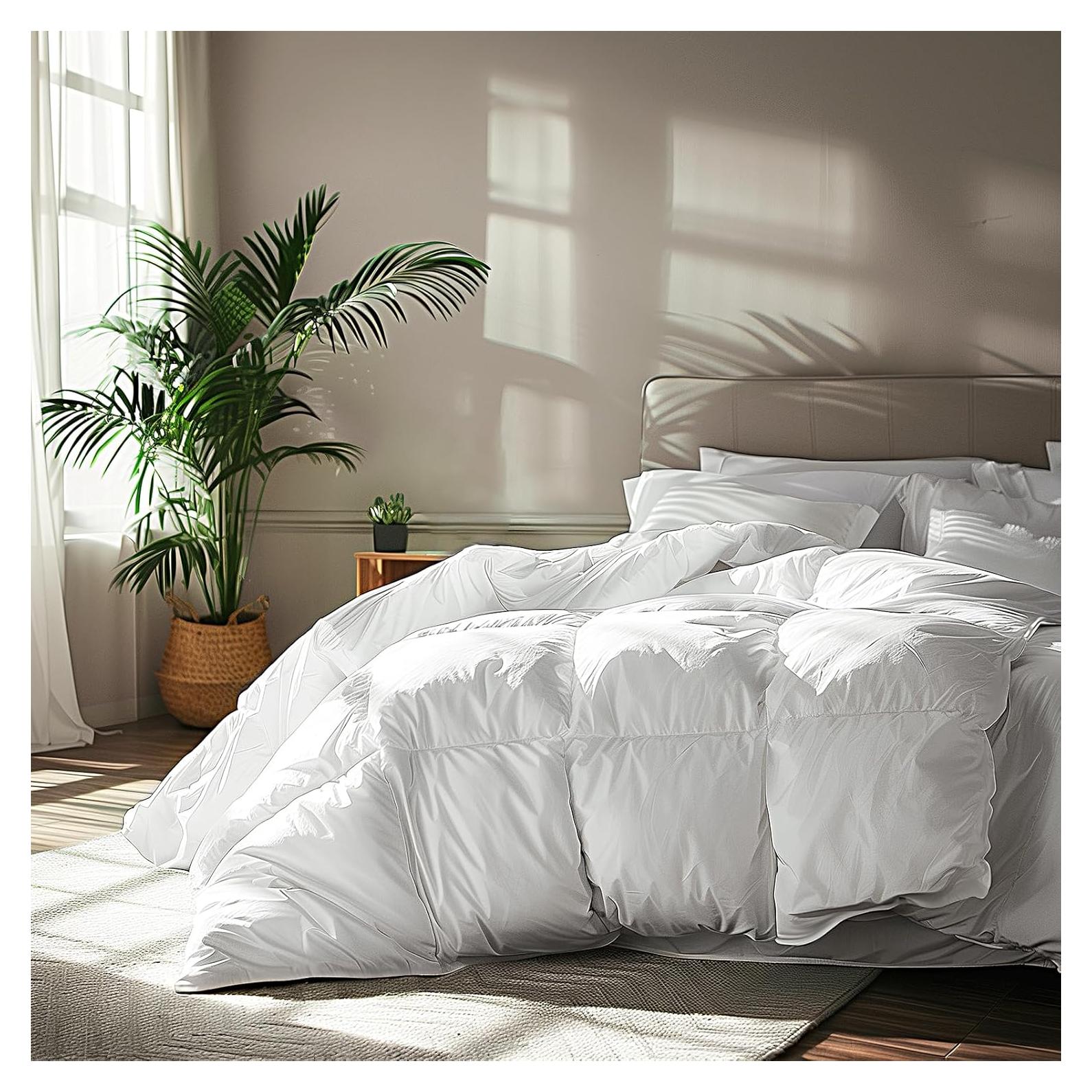 Edredón Serta de Plumas de Ganso 90x90 cm Hipoalergénico