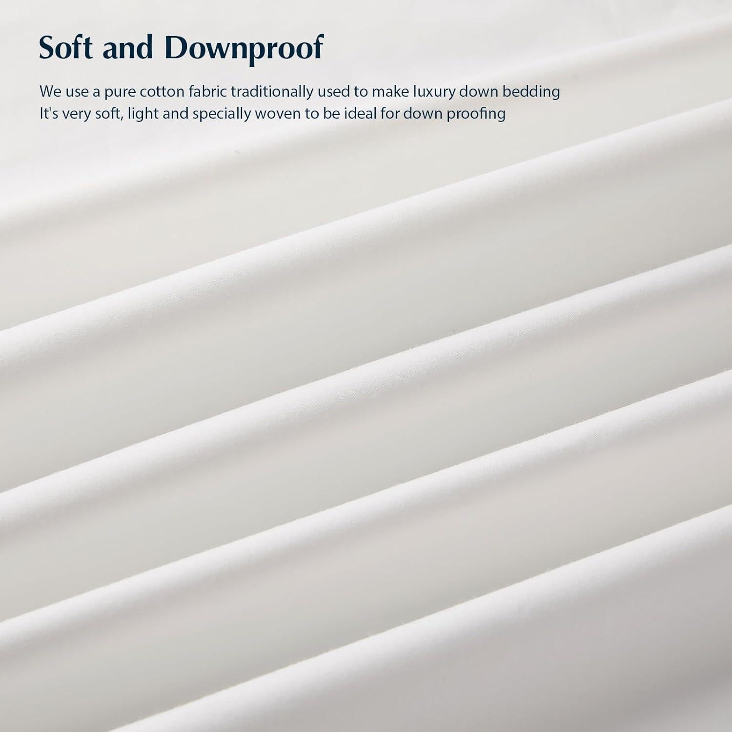 Edredón de Plumas de Ganso Pacific Coast Queen 100% Algodón