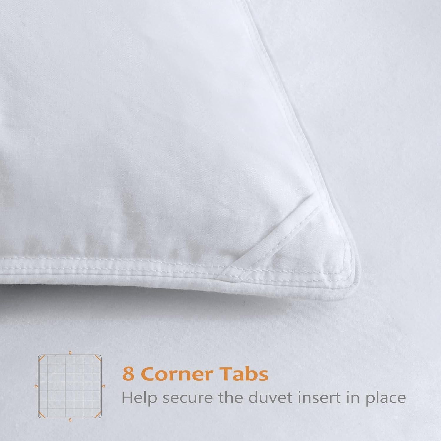 Edredón de Plumas de Ganso Wellos Queen 850+ Relleno 100% Algodón