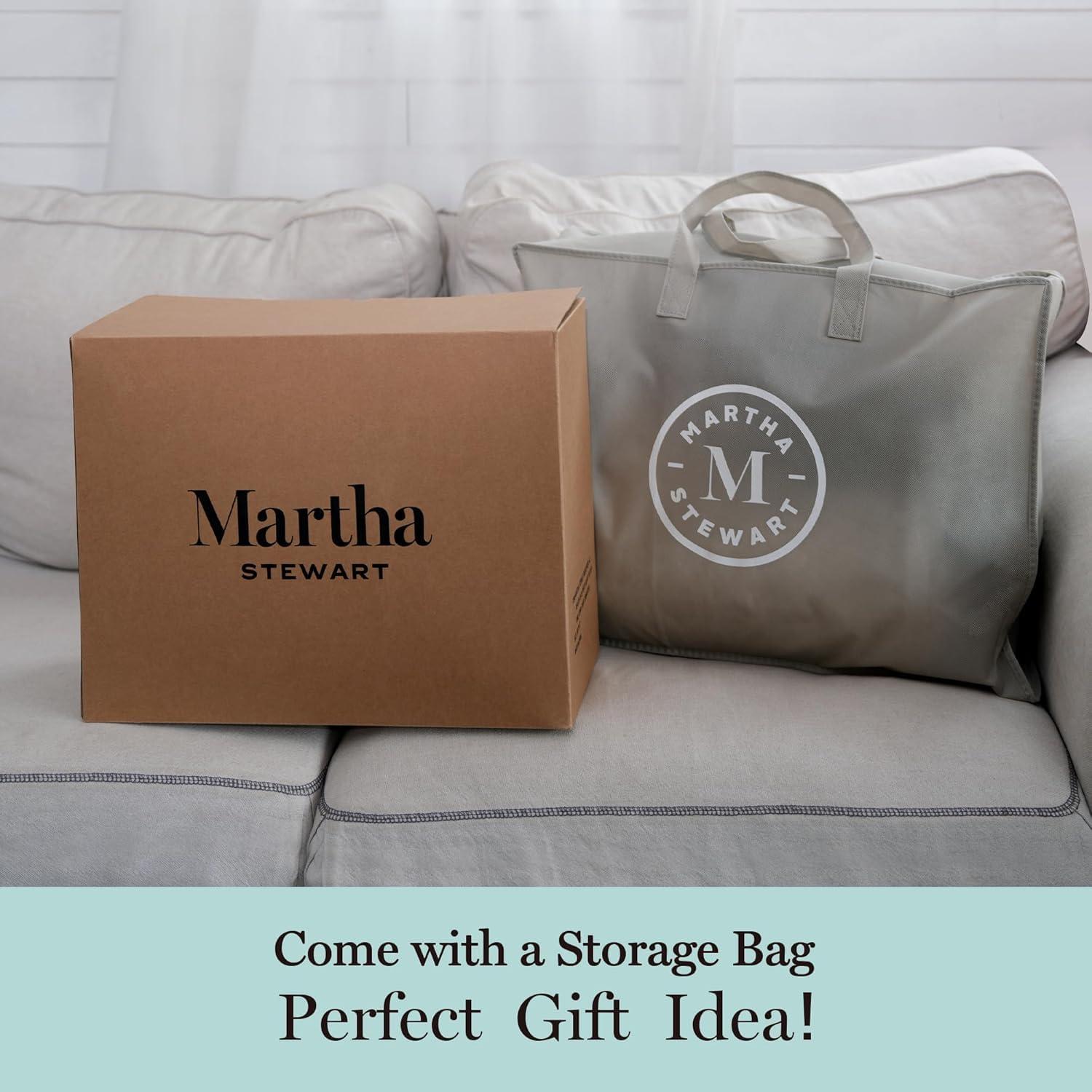 Edredón de Plumas de Ganso Blanco Martha Stewart Queen 90x90cm