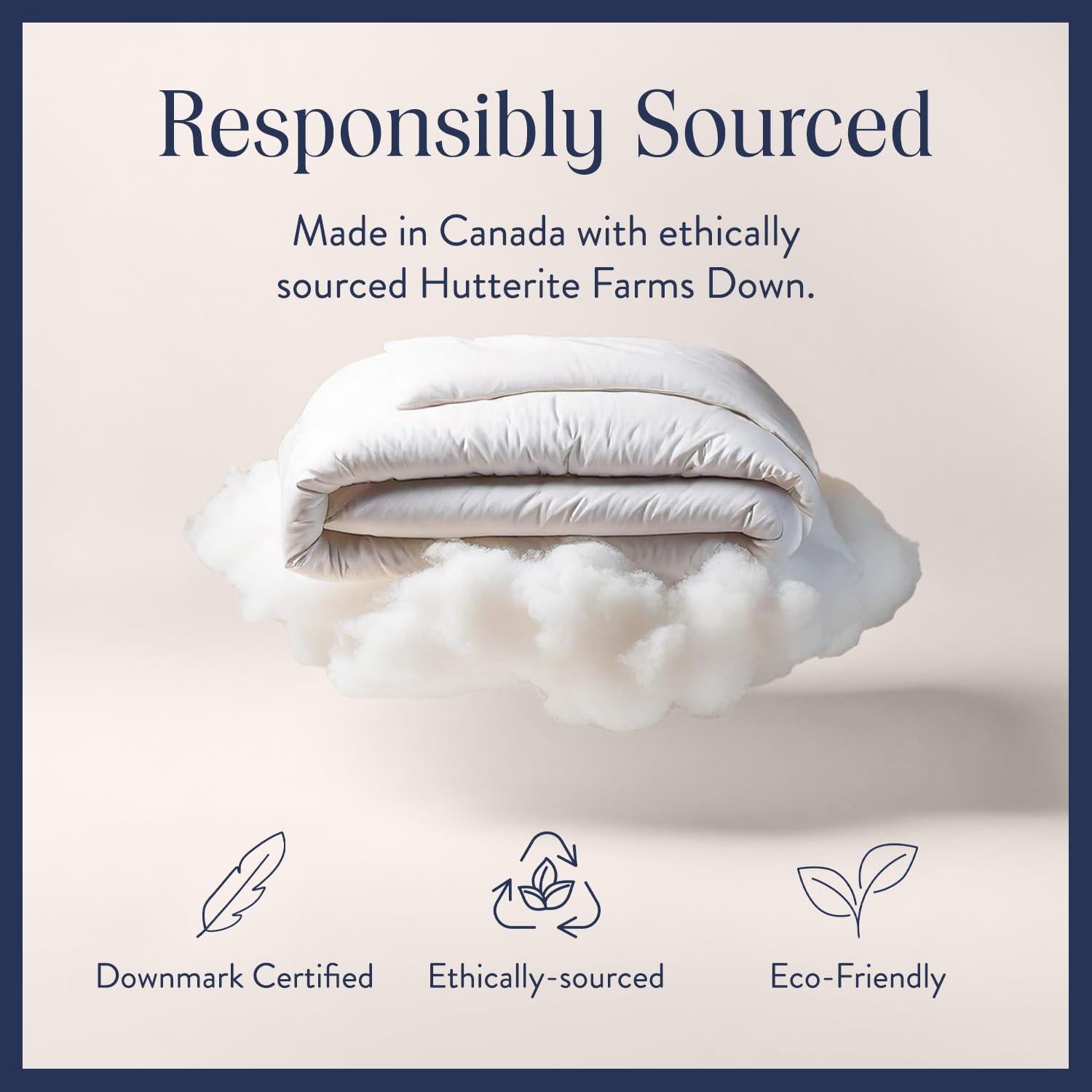 Edredón de Plumas Brooklinen King 700 Relleno Blanco